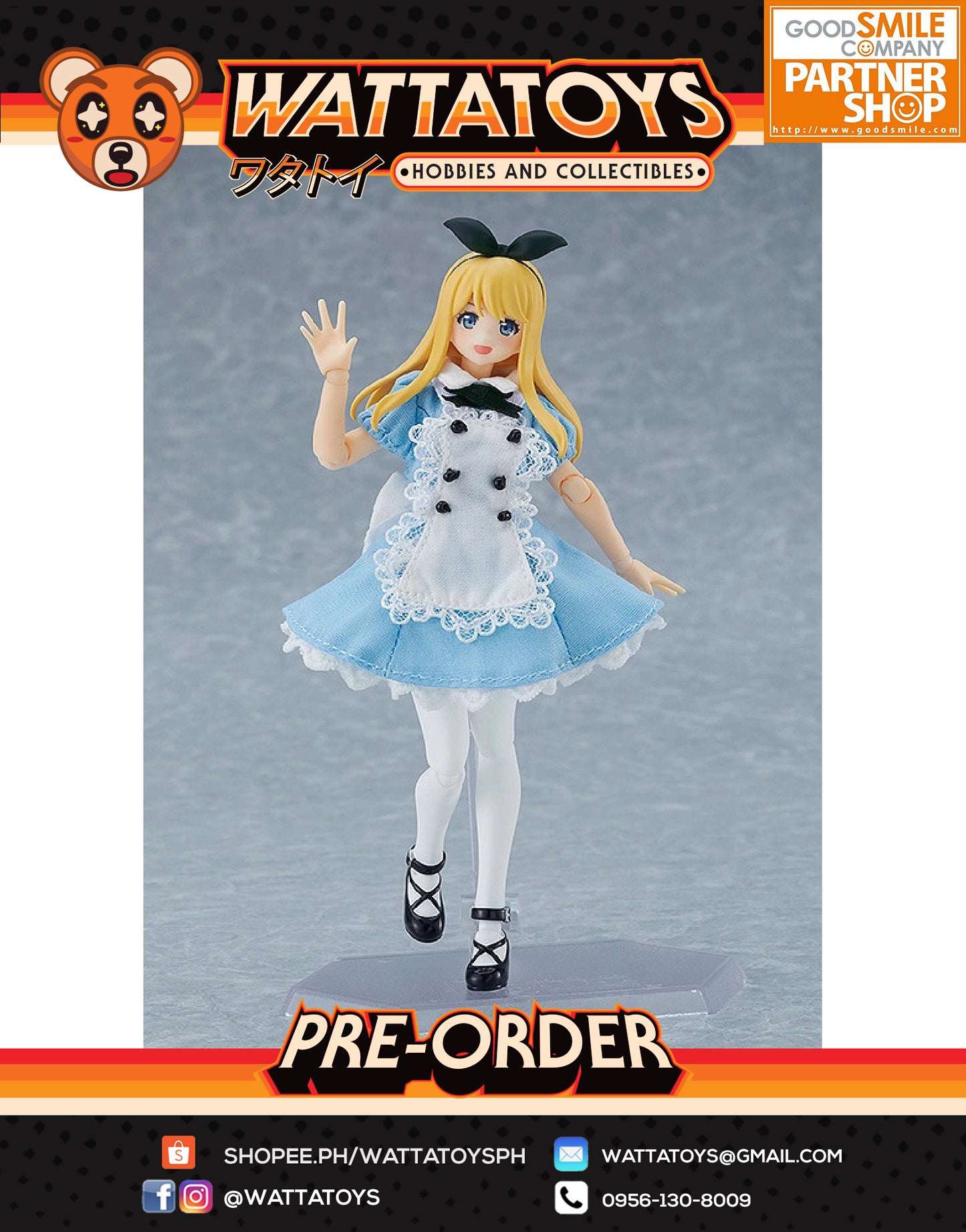 PRE ORDER figma 598 Female Body (Alice) with Dress + Apron Outfit