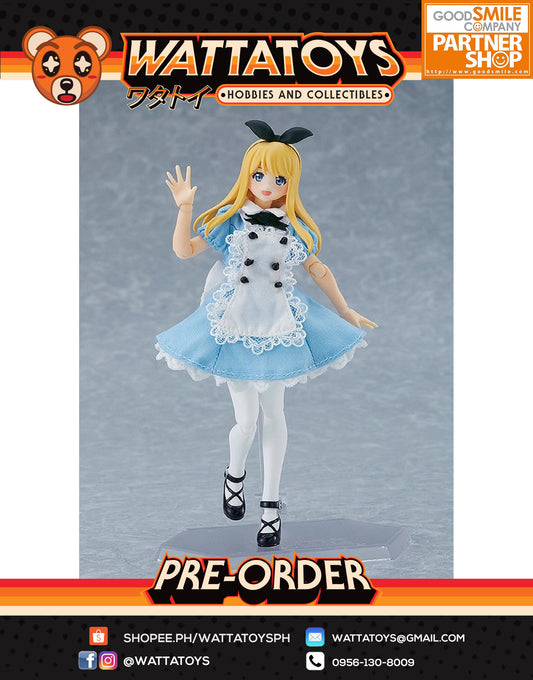 PRE ORDER figma 598 Female Body (Alice) with Dress + Apron Outfit