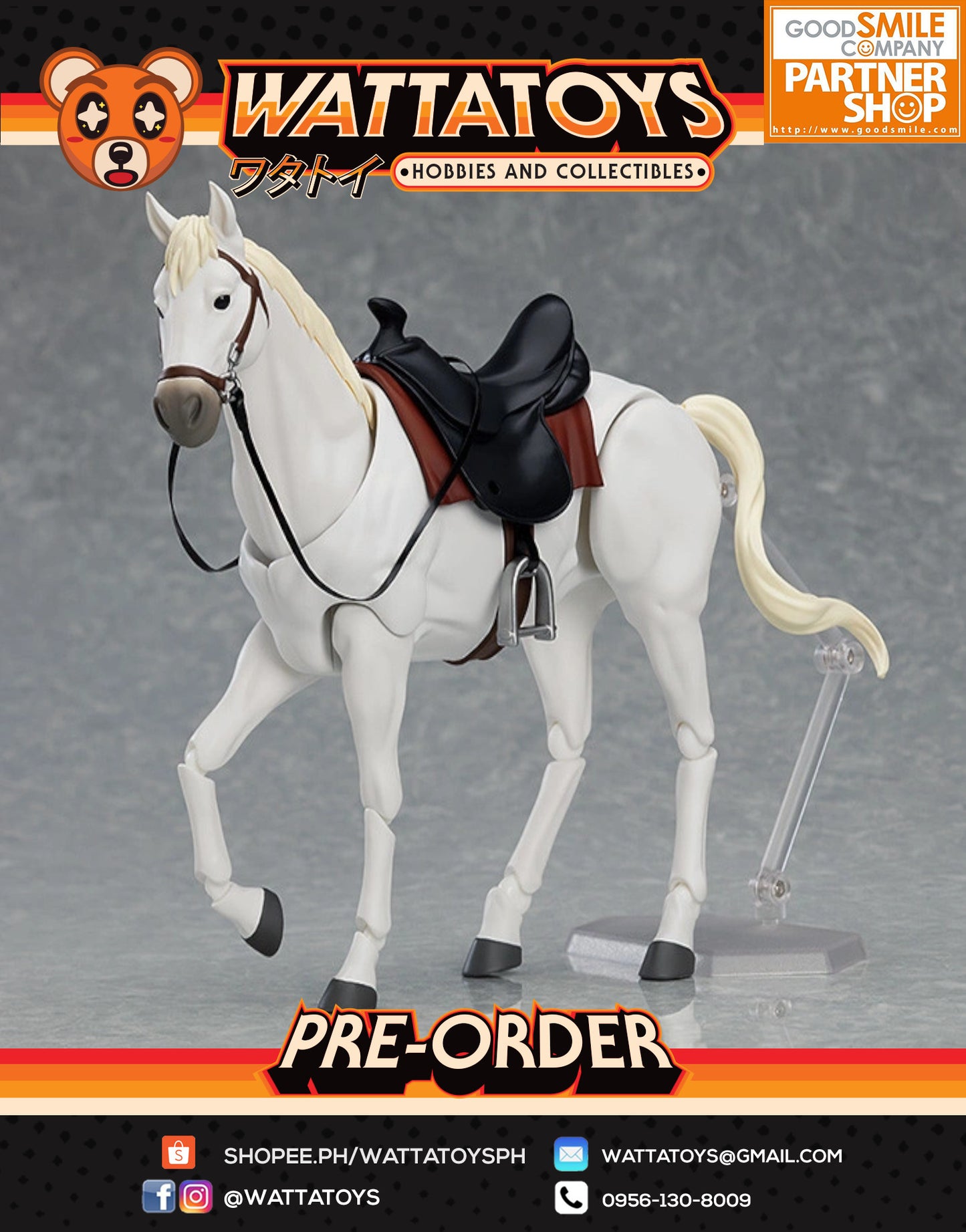 PRE ORDER Figma Horse Ver. 2 (White/Chestnut)