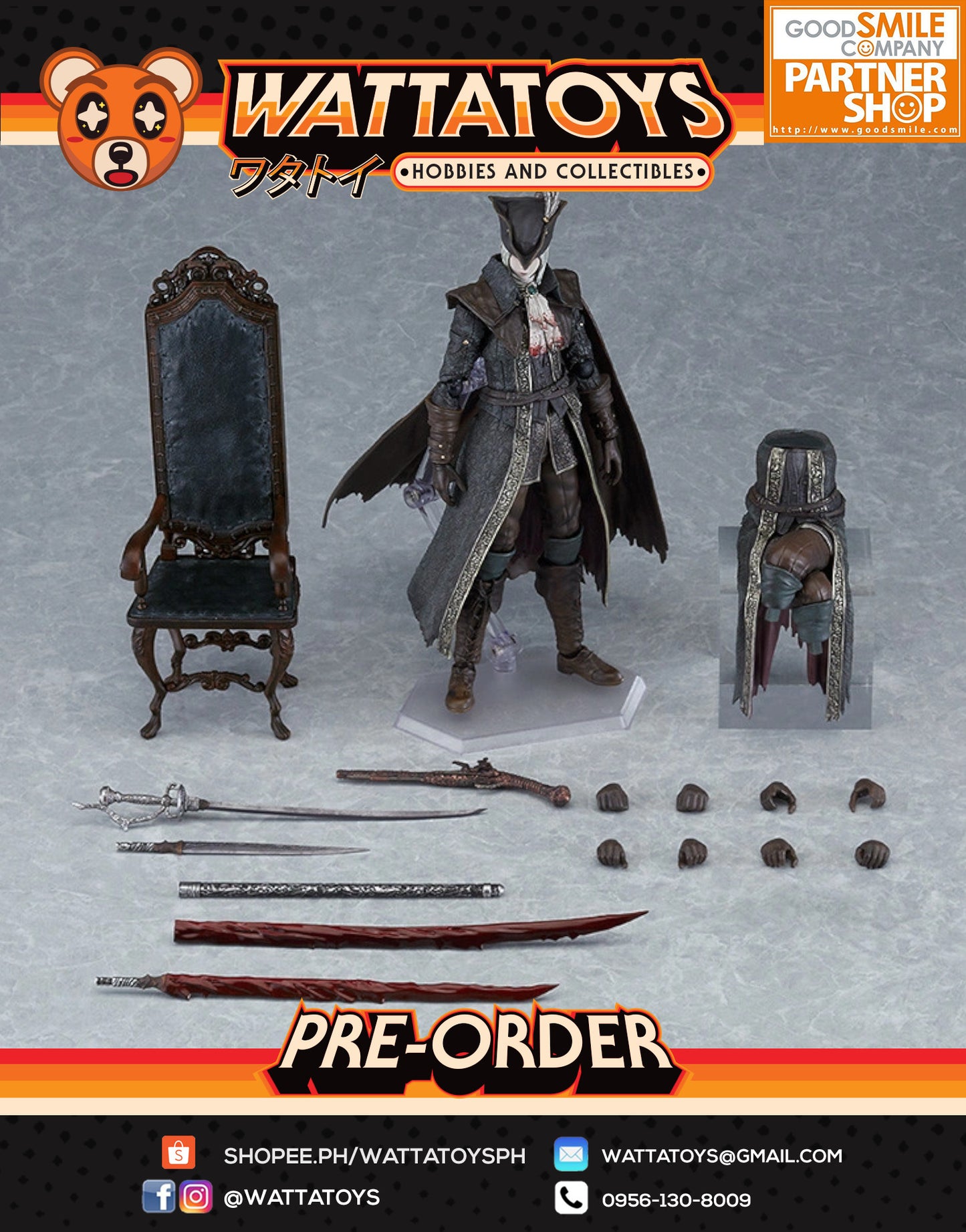 PRE ORDER Figma #536-DX Bloodborne: The Old Hunters - Lady Maria of the Astral Clocktower DX Edition