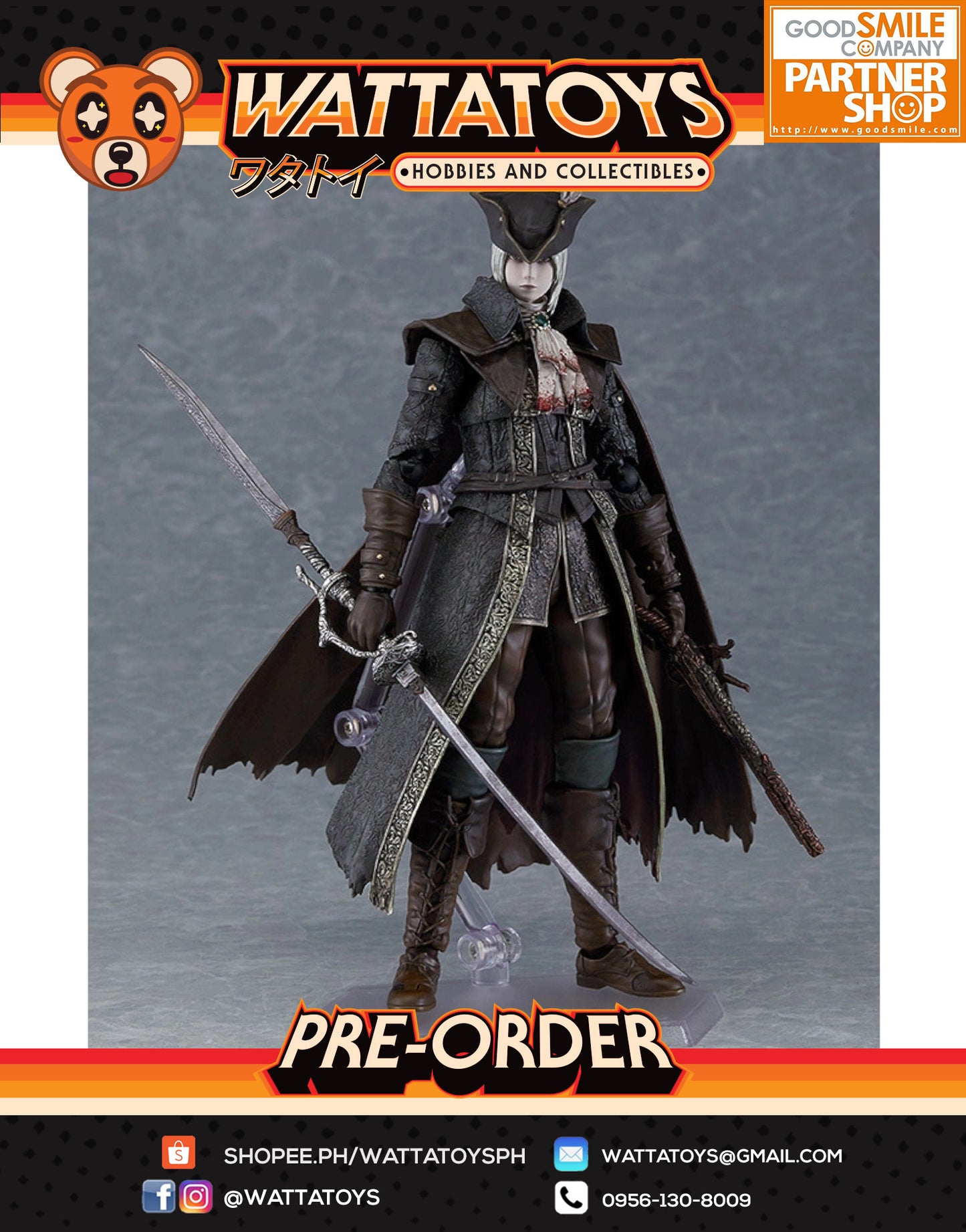 PRE ORDER Figma #536 Bloodborne: The Old Hunters - Lady Maria of the Astral Clocktower