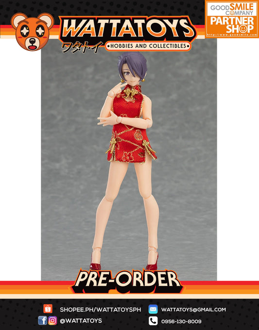 PRE ORDER Figma #569 Female Body (Mika) with Mini Skirt Chinese Dress Outfit