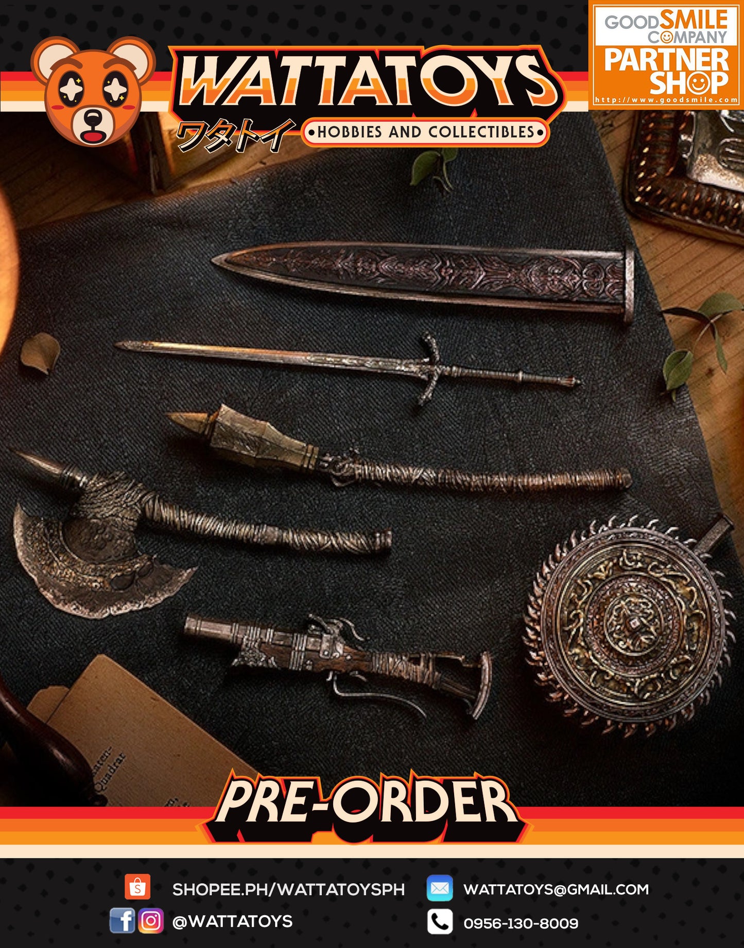 PRE ORDER Figma Plus Bloodborne: The Old Hunters - Hunter Weapon Set