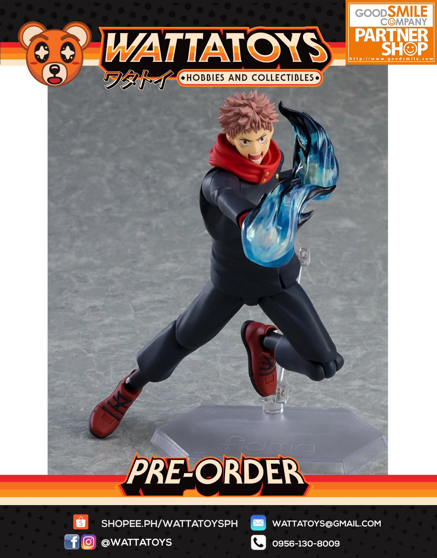 PRE ORDER Figma #550 Jujutsu Kaisen - Yuji Itadori