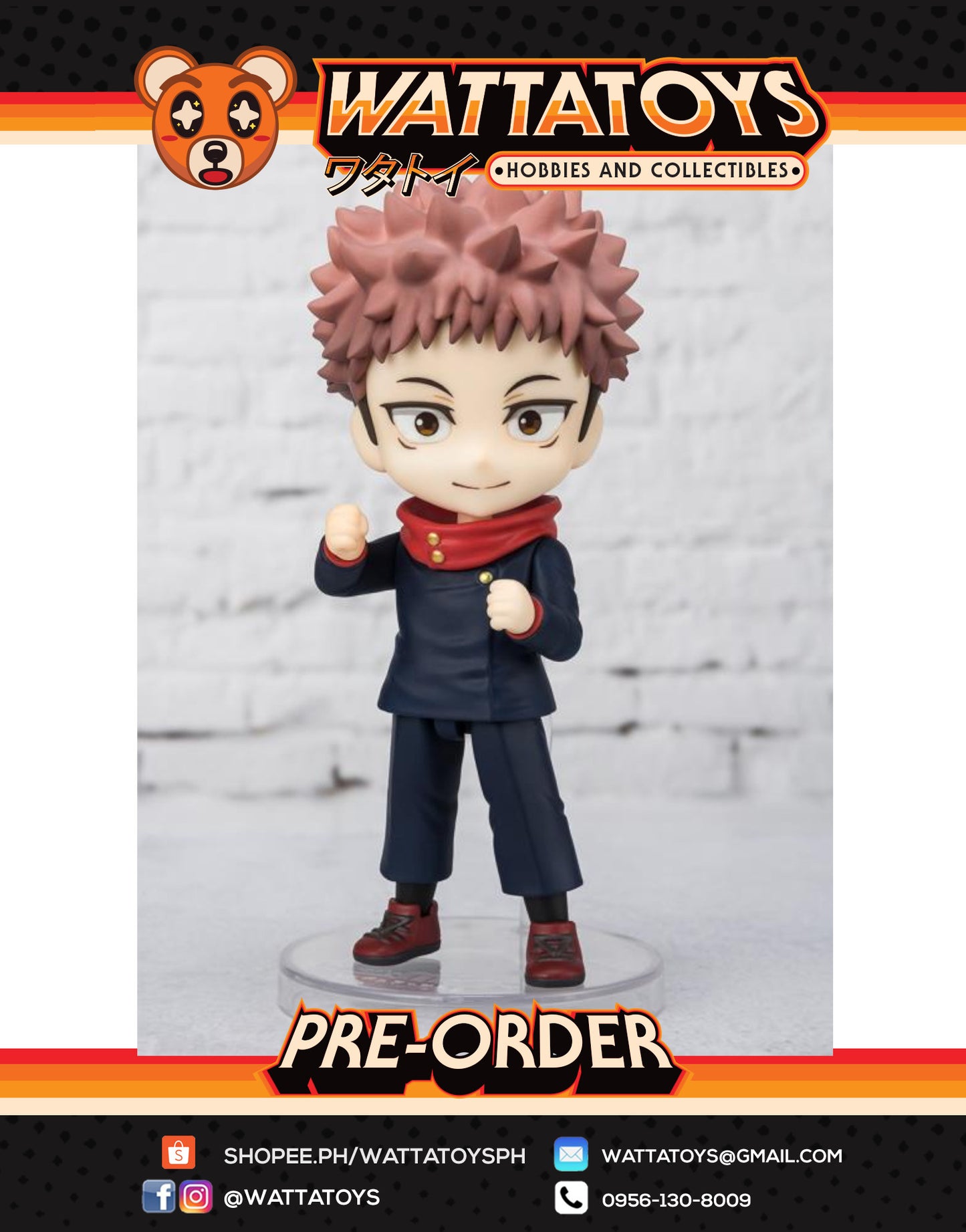 PRE ORDER Figuarts Mini Jujutsu Kaisen - Yuji Itadori