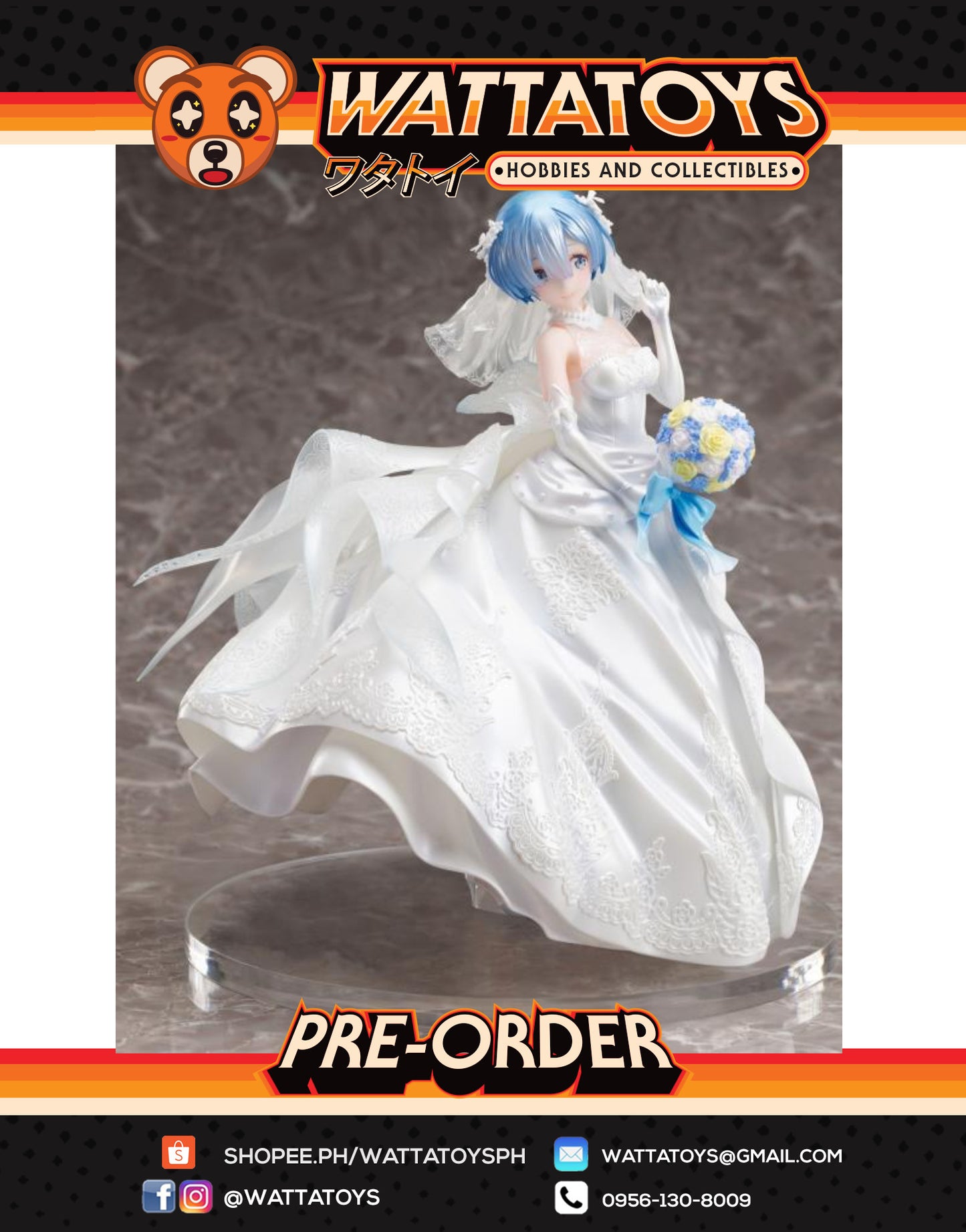 PRE ORDER F:NEX 1/7 Re:ZERO Starting Life in Another World - Rem: Wedding Dress