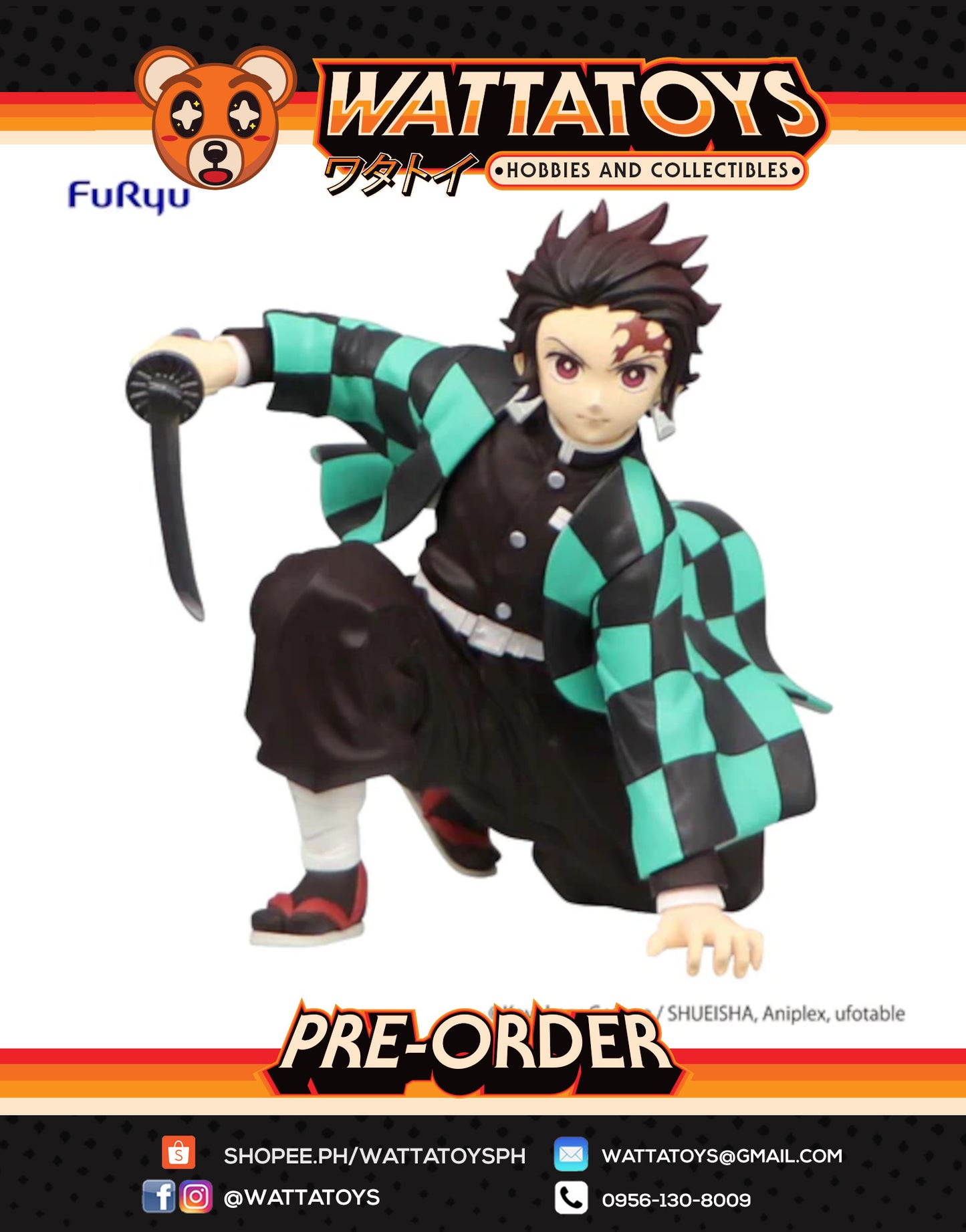 PRE ORDER Demon Slayer: Kimetsu no Yaiba - Tanjiro Kamado Noodle Stopper Figure