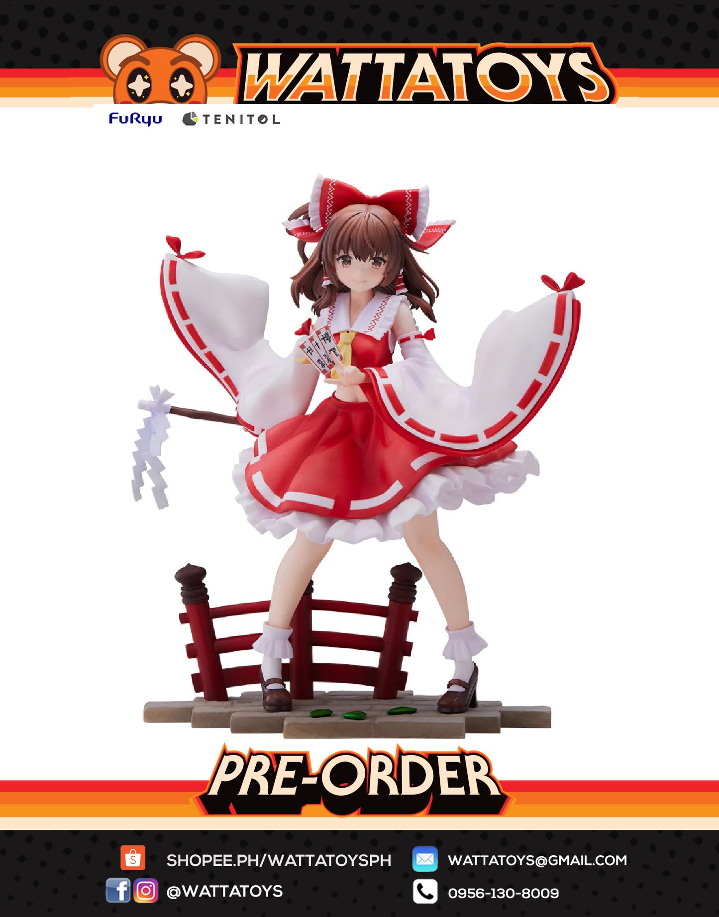 PRE ORDER Tenitol Touhou Project Reimu Hakurei