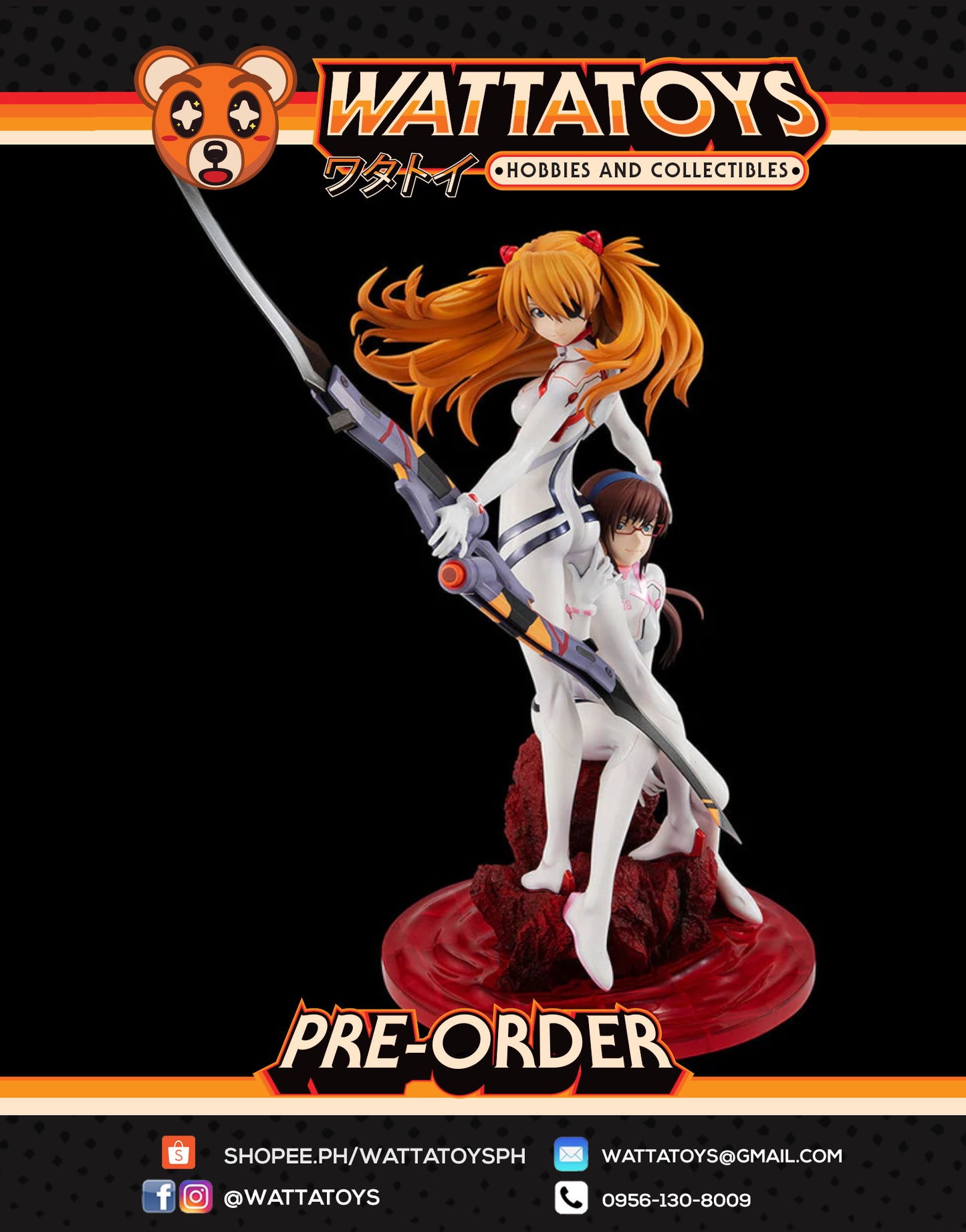 PRE ORDER G.E.M Series Evangelion 3.0 + 1.0 Thrice Upon a Time - Shikinami Asuka Langley + Makinami Mari Illustrious