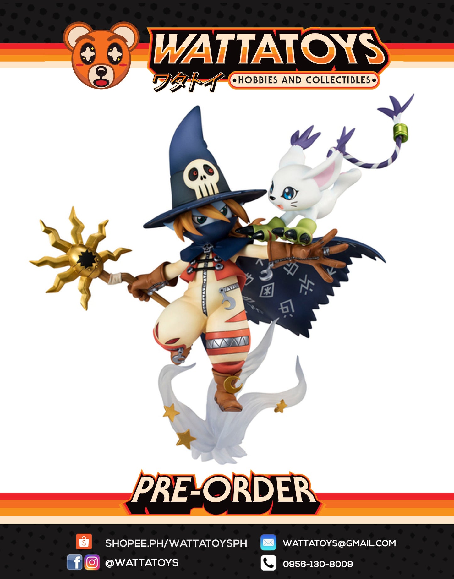 PRE ORDER G.E.M. Series Digimon - Wizarmon + Tailmon [repeat]