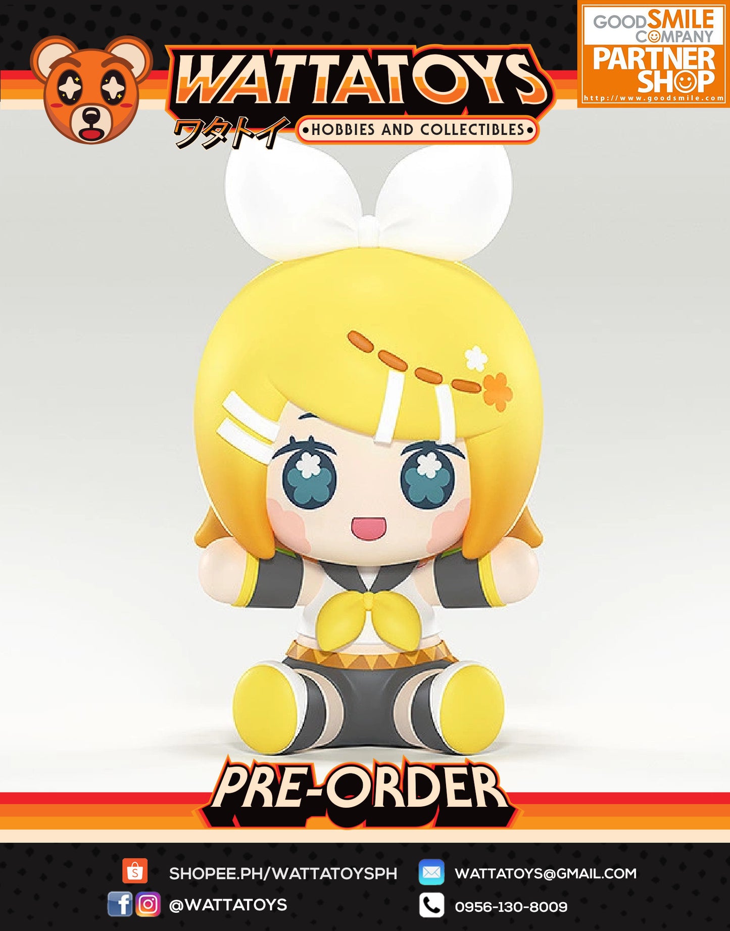 PRE ORDER Huggy Good Smile Kagamine Rin Ver.