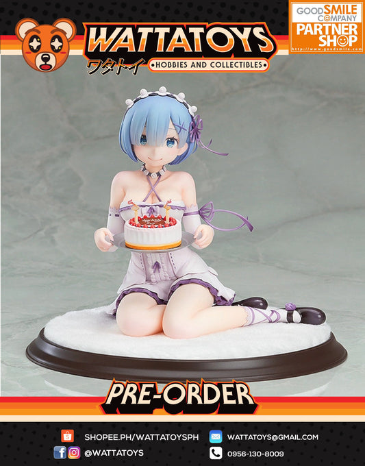 PRE ORDER 1/7 Re: ZERO Starting Life in Another World - REM: Birthday Cake Ver. (re-run)