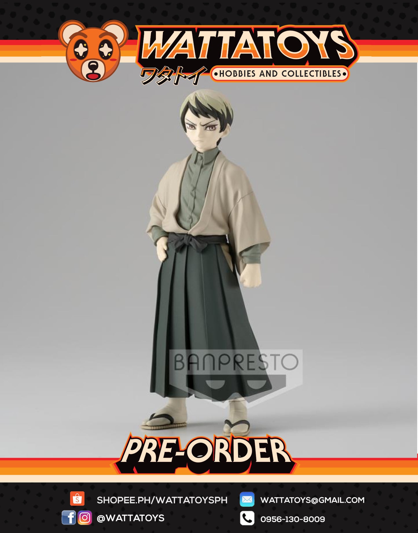 PRE ORDER DEMON SLAYER: KIMETSU NO YAIBA FIGURE VOL.22 (A: YUSHIRO)