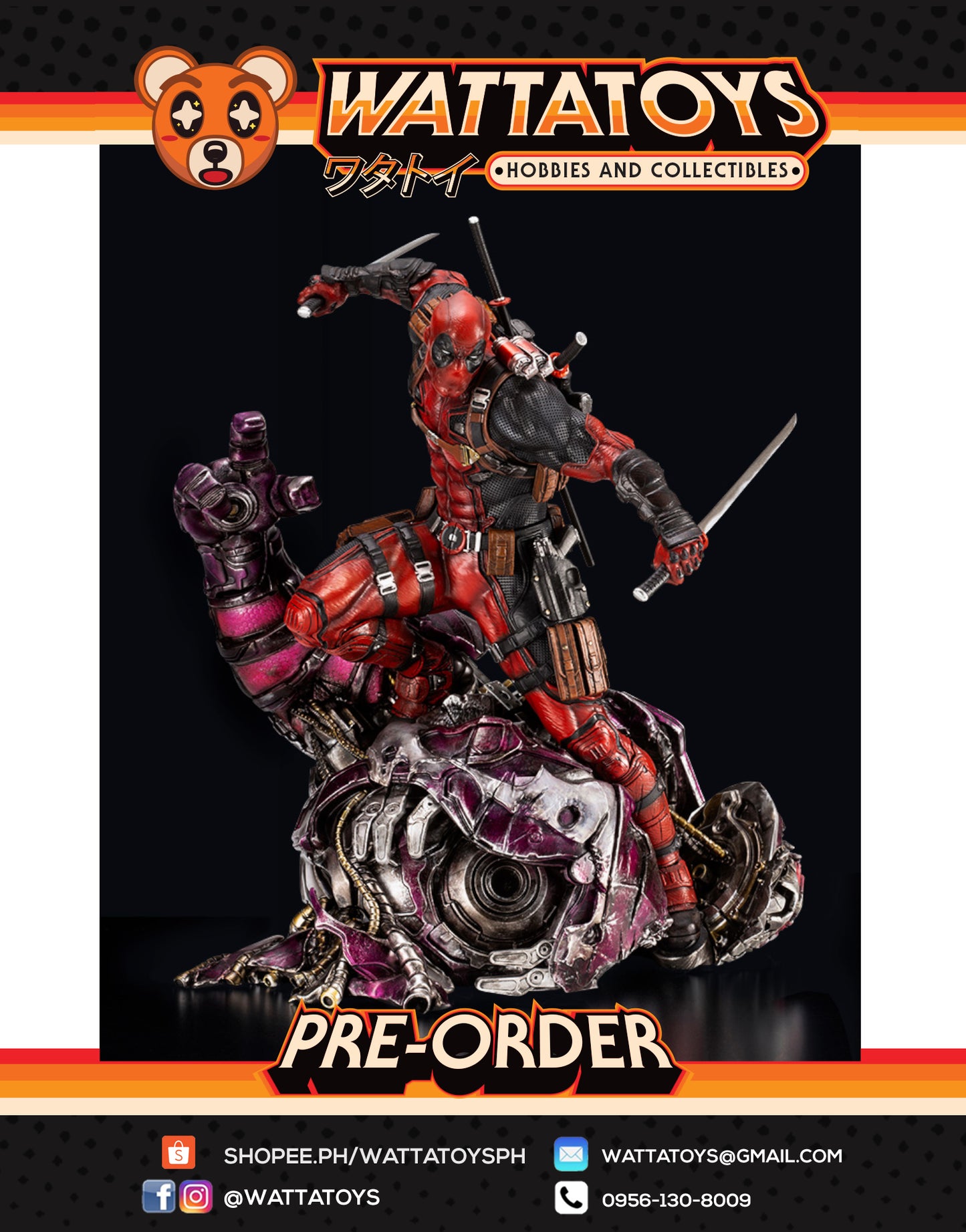 PRE ORDER 1/6 Deadpool Fine Art Statue Signature Series Featuring the Kucharek Brothers