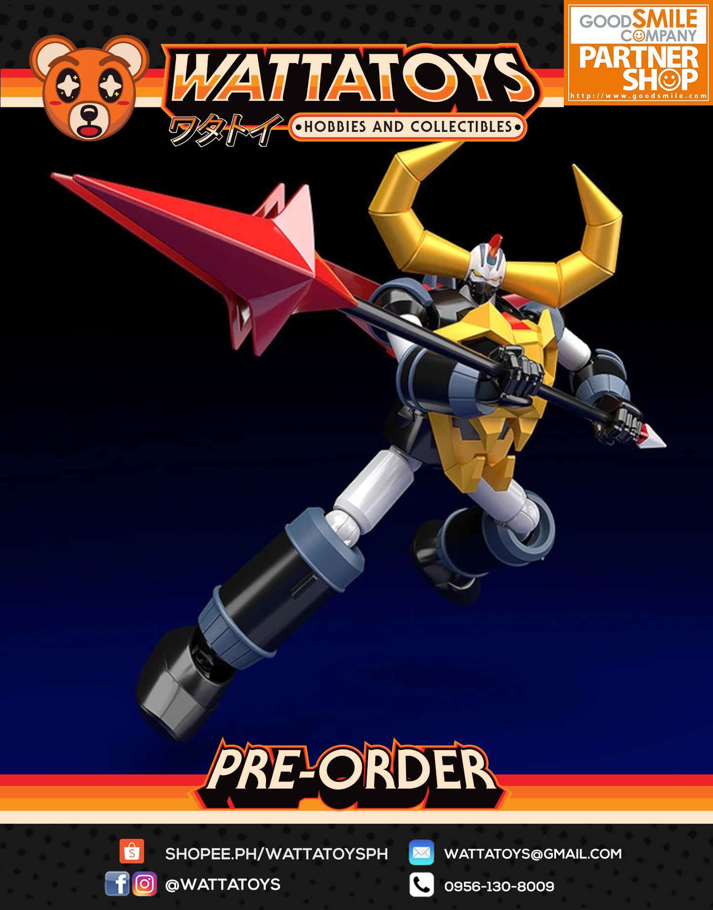 PRE ORDER MODEROID GAIKING LEGEND OF DAIKU-MARYU - Gaiking (re-run)