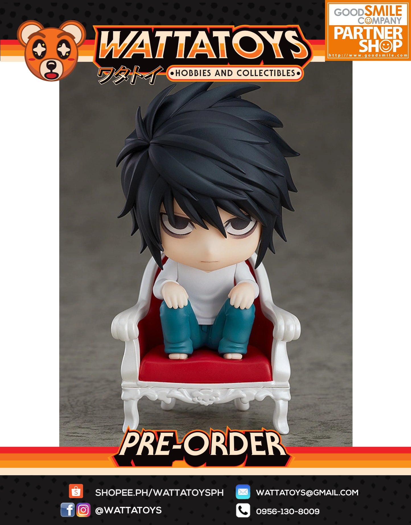 PRE ORDER Nendoroid #1200 DEATH NOTE - L 2.0 (re-run)