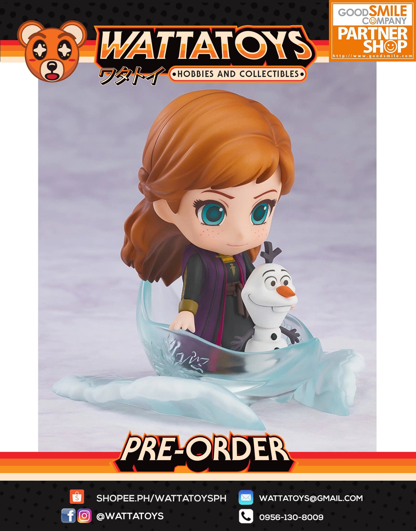 PRE ORDER Nendoroid #1442 Frozen 2 - Anna: Travel Dress Ver.
