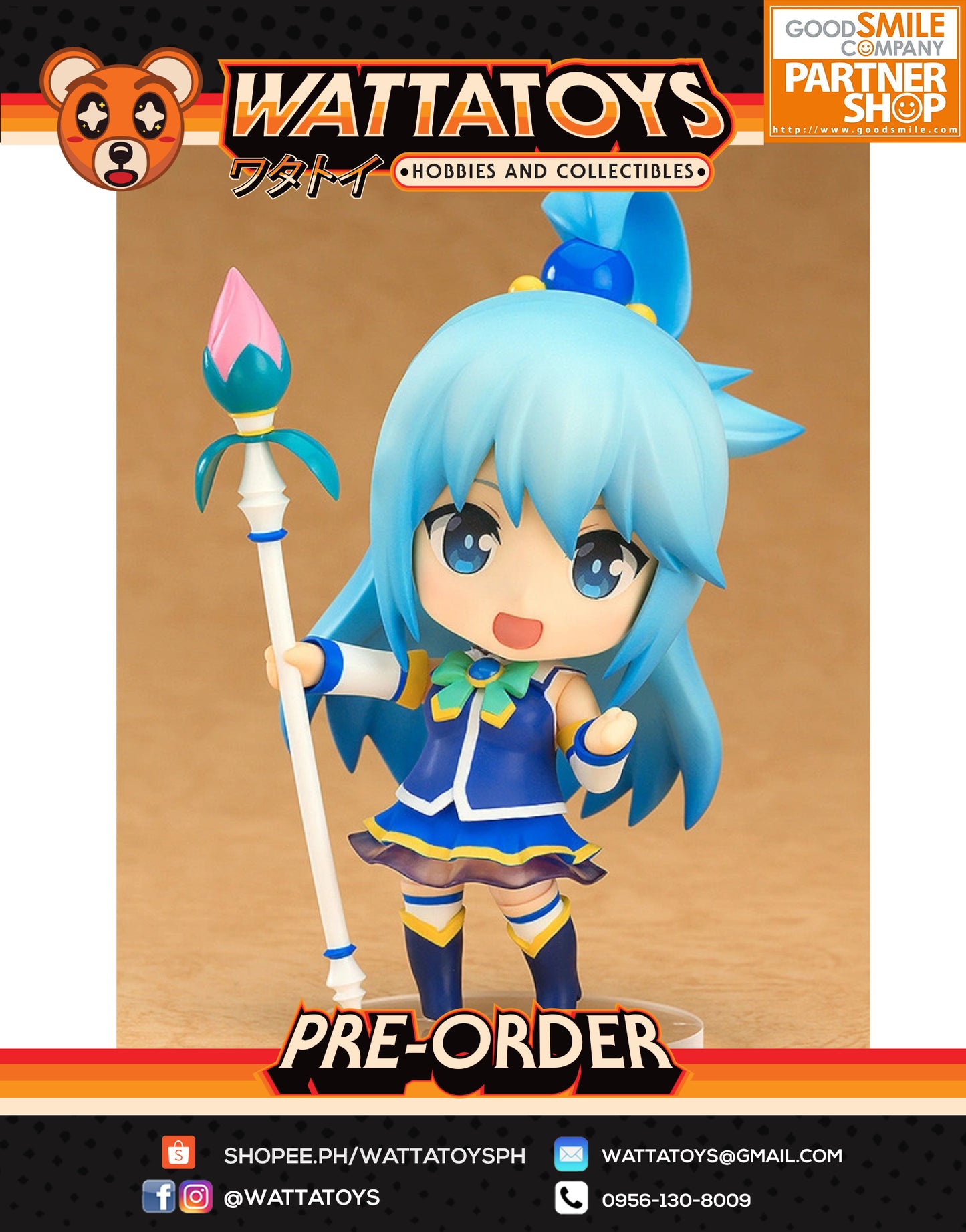 PRE ORDER Nendoroid #630 KONO SUBARASHII SEKAI NI SYUKUFUKU WO! 2 Aqua (re-run)