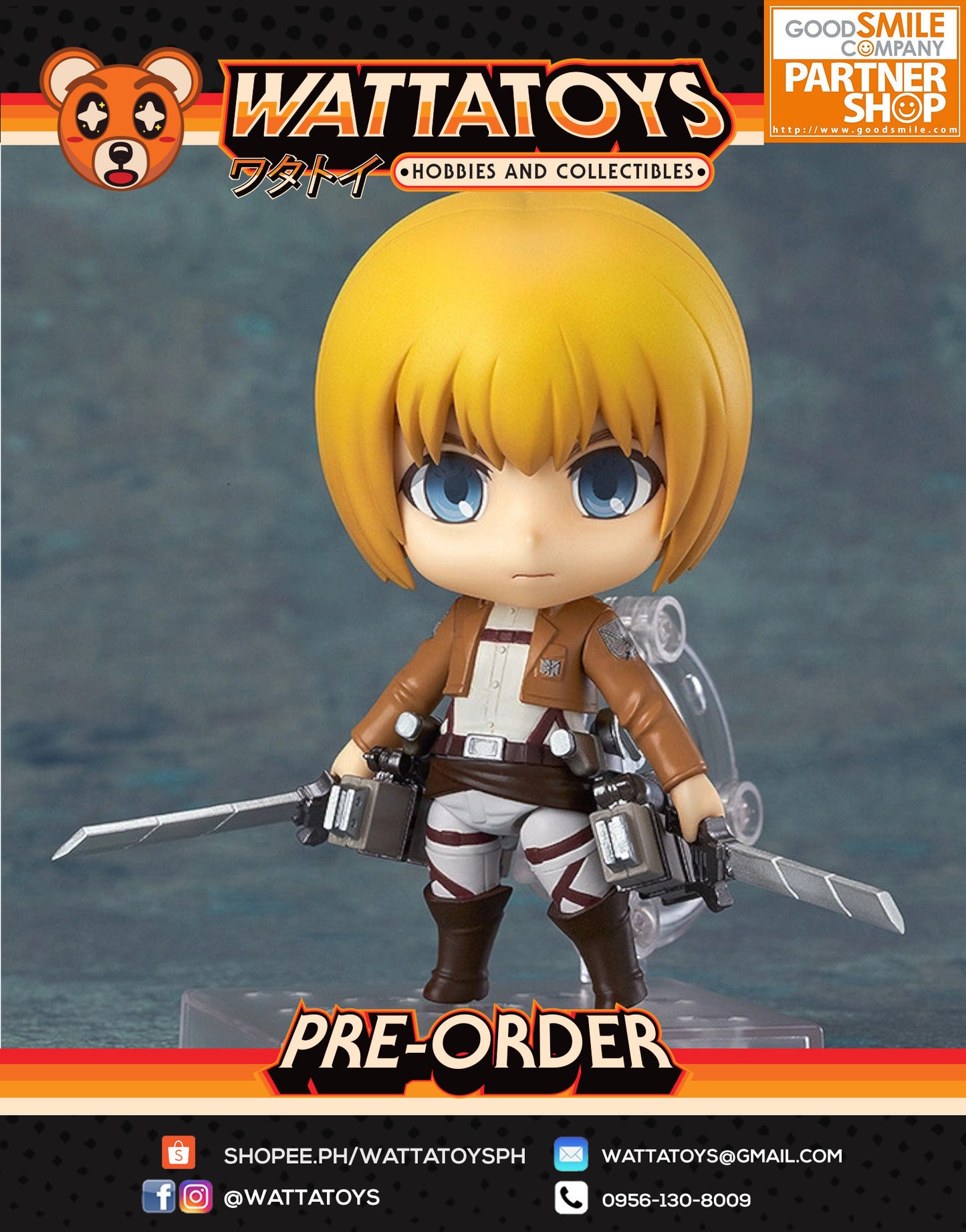 [LIMITED] PRE ORDER Nendoroid #435 Attack on Titan - Armin Arlert (re-run)