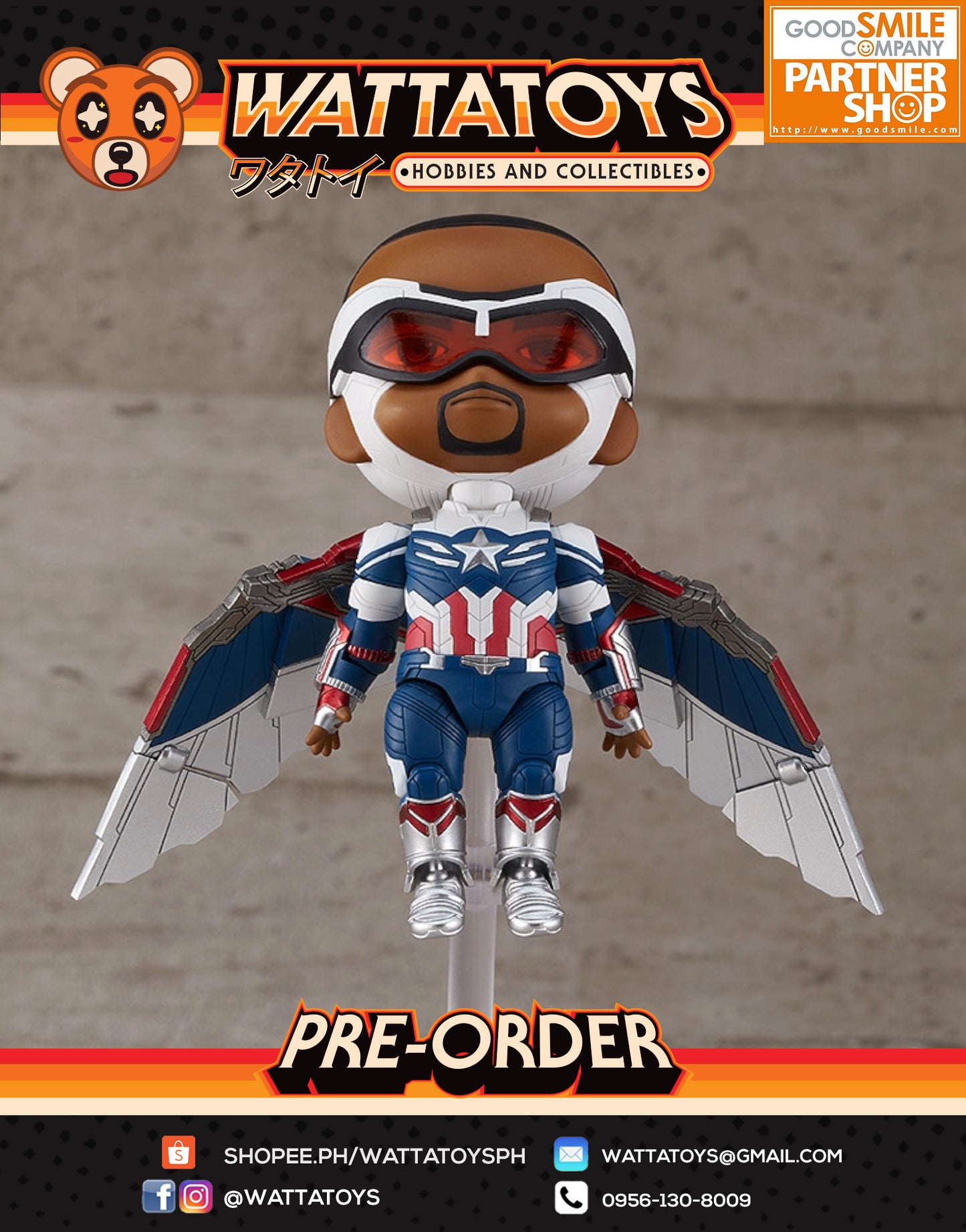 PRE ORDER Nendoroid #1618-DX The Falcon and The Winter Soldier - Captain America (Sam Wilson) DX