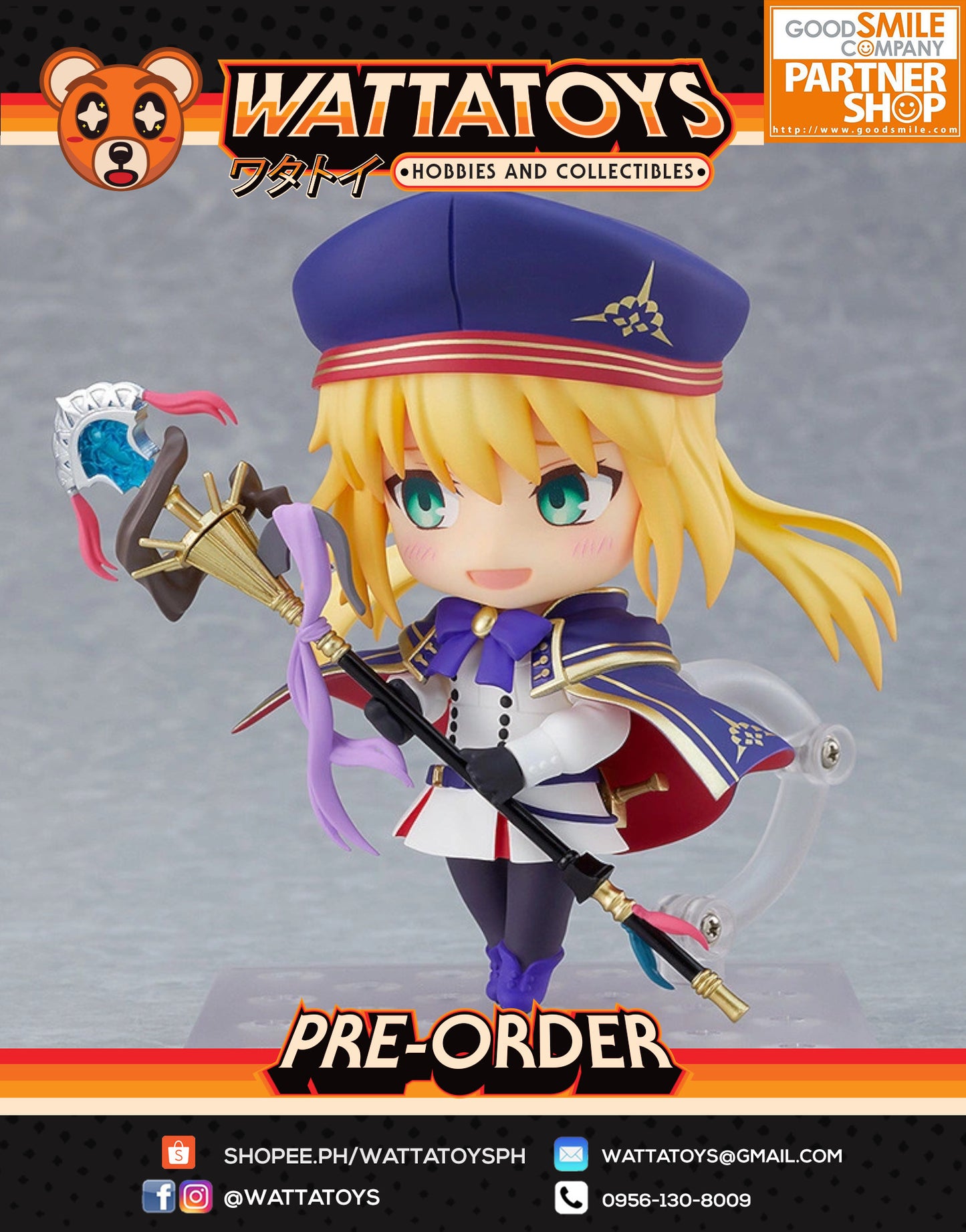 PRE ORDER Nendoroid #1600 Fate Grand Order - Caster/Altria Caster