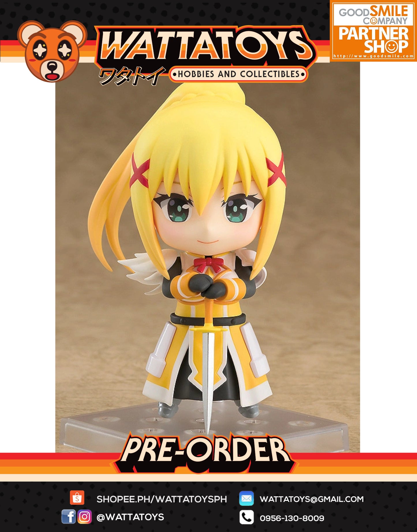 PRE ORDER Nendoroid #758 KONO SUBARASHII SEKAI NI SYUKUFUKU WO! 2 -  Darkness (re-run)