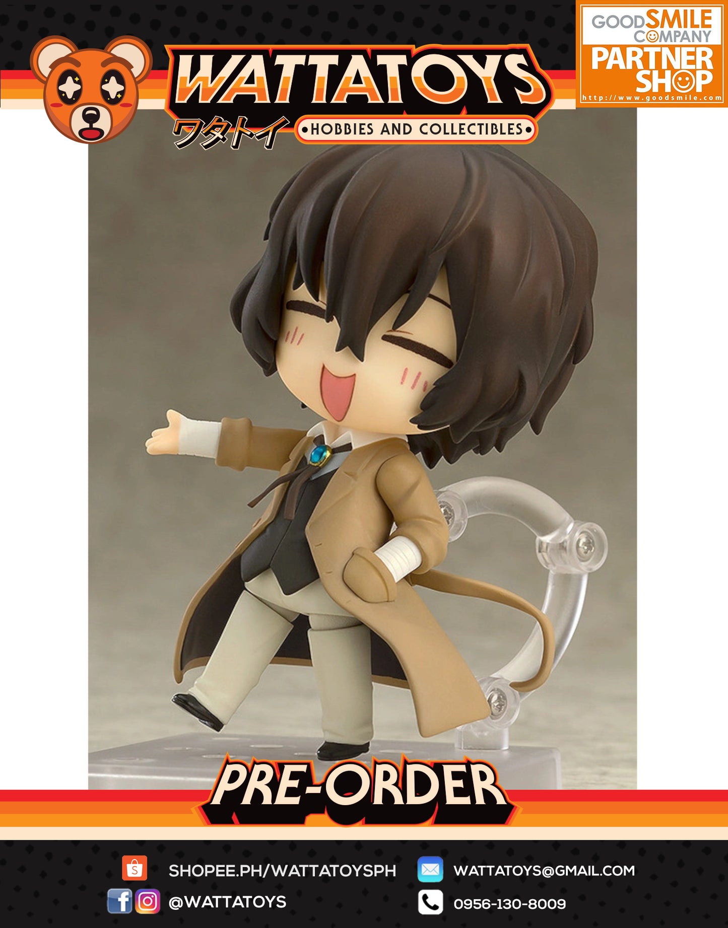 PRE ORDER Nendoroid #657 Bungo Stray Dogs - Osamu Dazai (re-run)