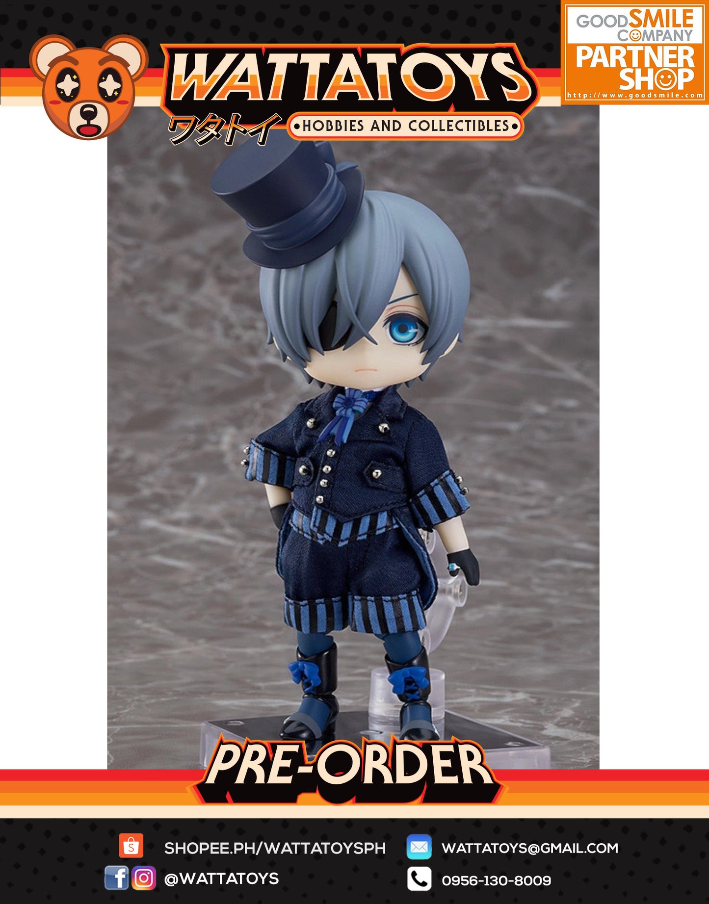 PRE ORDER Nendoroid Doll Black Butler: Book of the Atlantic - Ciel Phantomhive