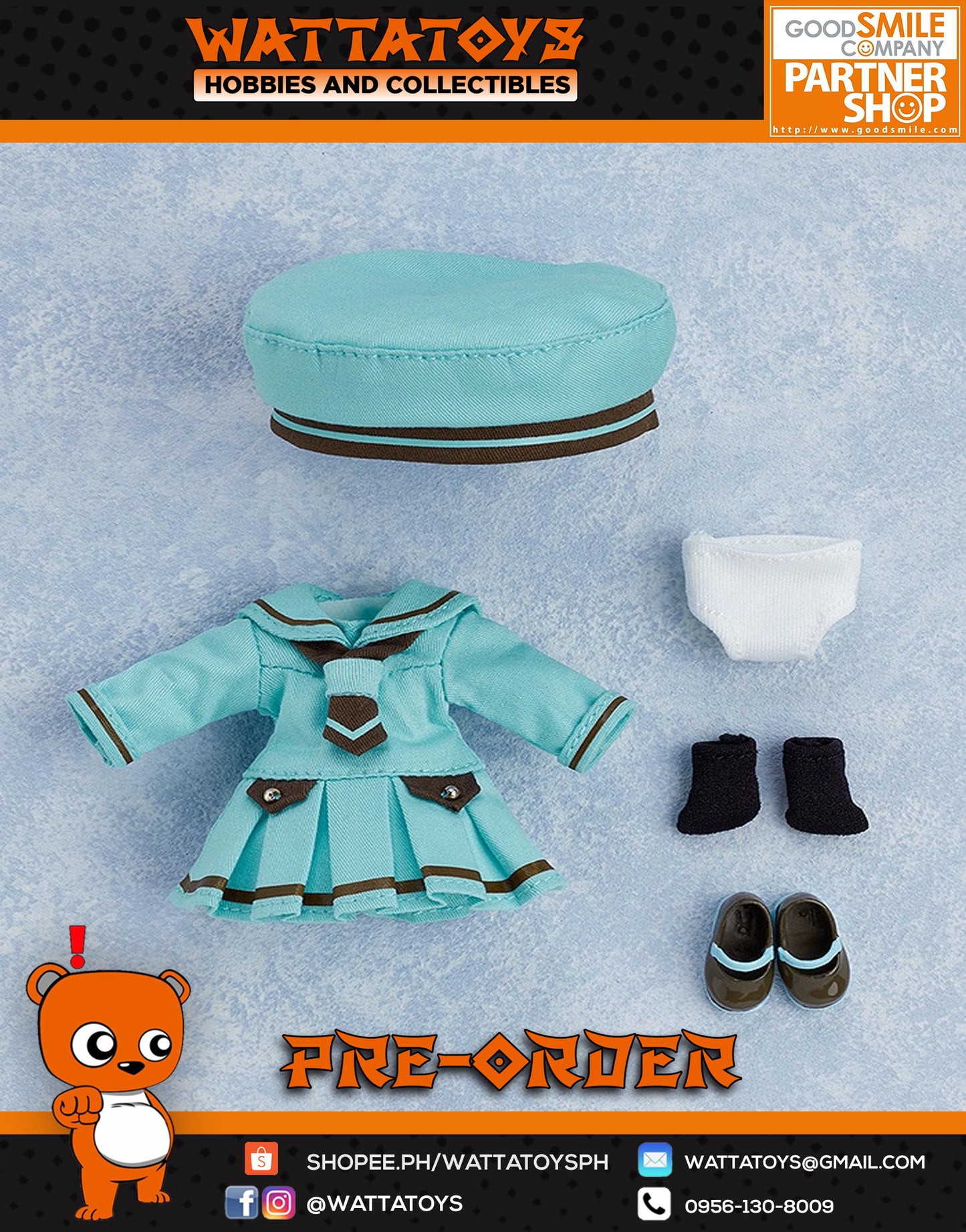 PRE ORDER Nendoroid Doll: Outfit Set (Sailor Girl - Mint Chocolate)