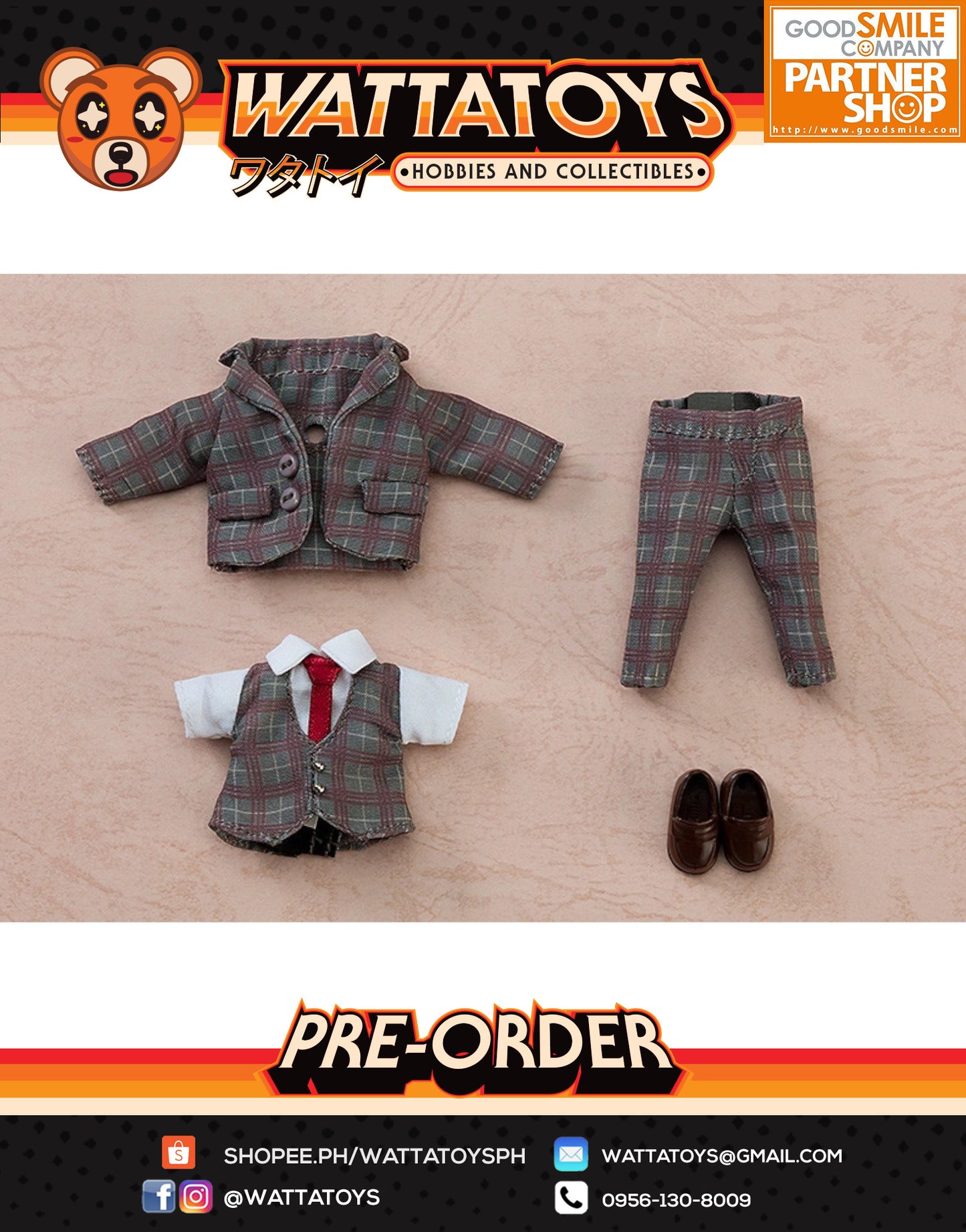 PRE ORDER Nendoroid Doll: Outfit Set - Suit: Plaid