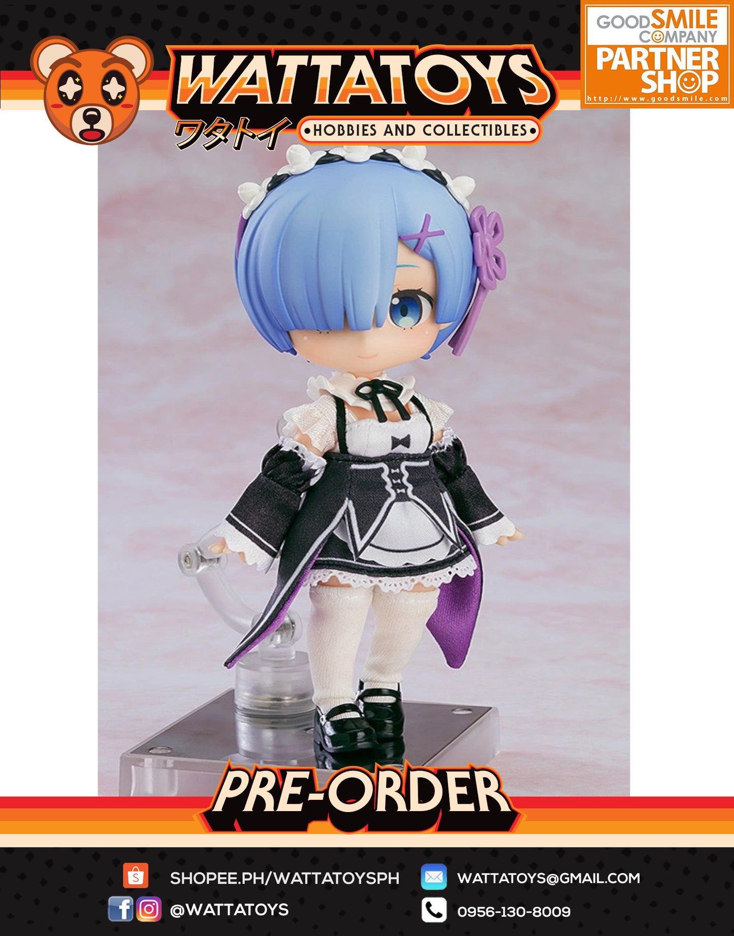 PRE ORDER Nendoroid Doll Re:ZERO -Starting Life in Another World- Rem