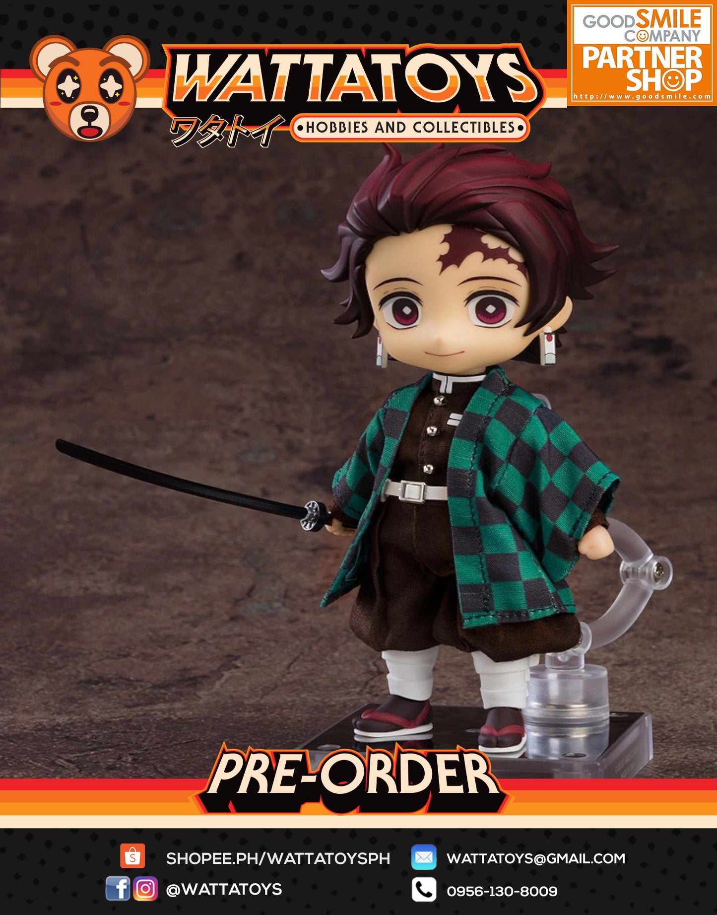 PRE ORDER Nendoroid Doll Demon Slayer: Kimetsu no Yaiba - Tanjiro Kamado