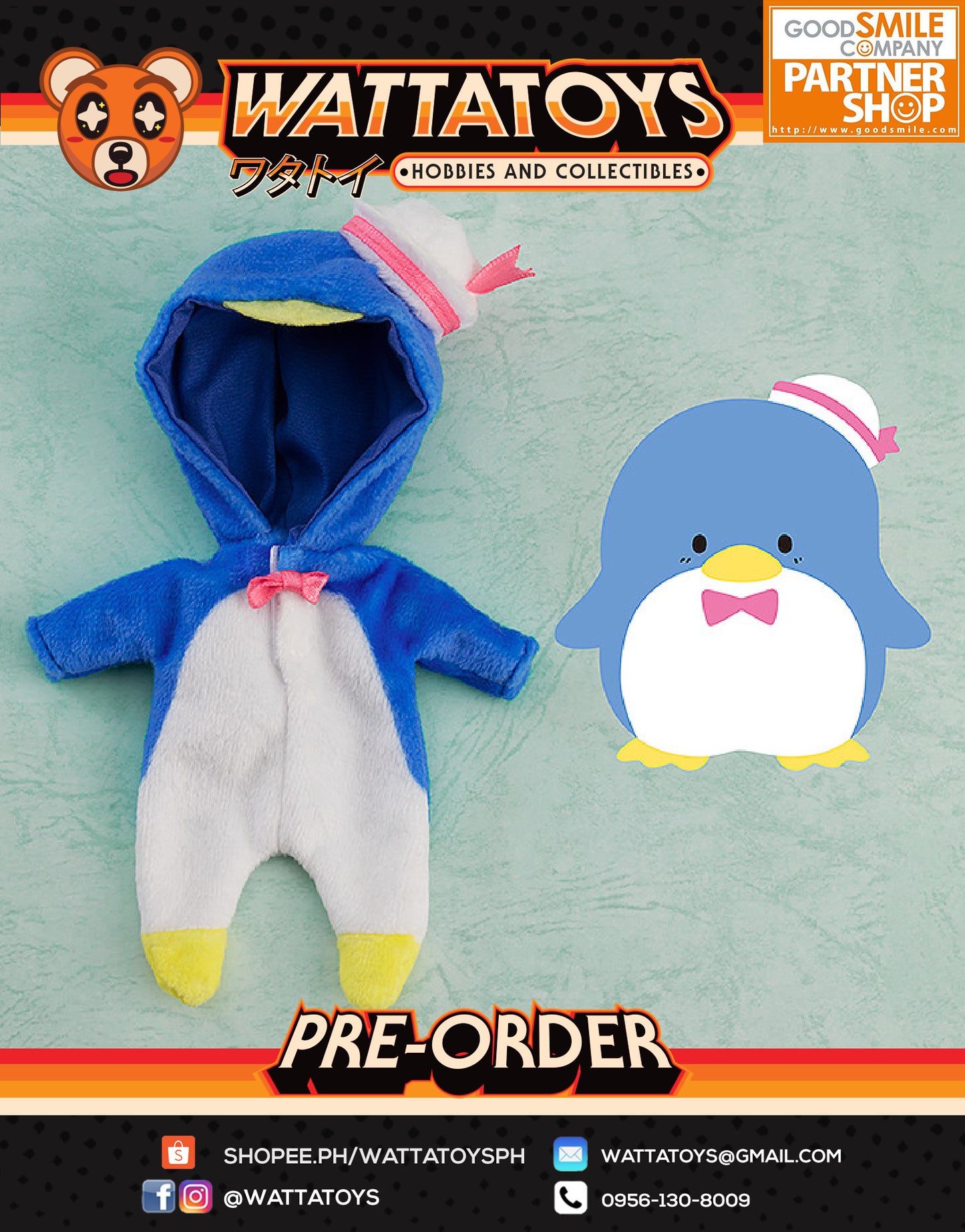 PRE ORDER Nendoroid Doll Kigurumi Pajamas: Tuxedo Sam