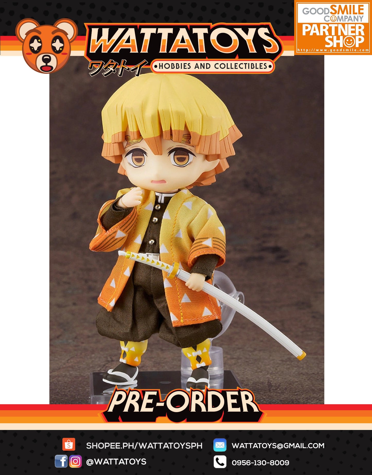 PRE ORDER Nendoroid Doll Demon Slayer: Kimetsu no Yaiba - Zenitsu Agatsuma