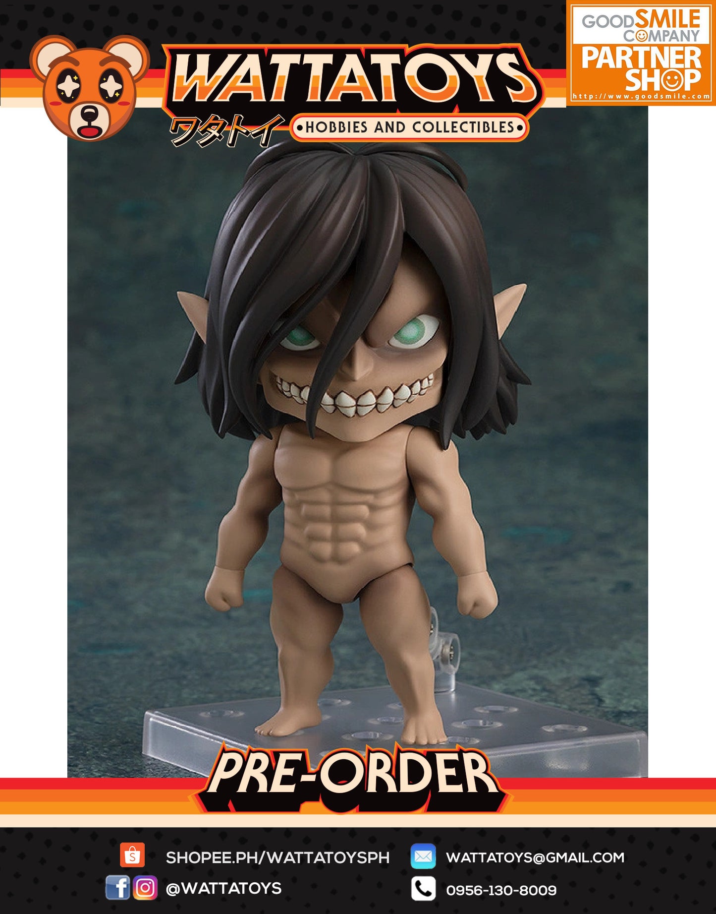 PRE ORDER Nendoroid 2022 Attack on Titan - Eren Yeager: Attack Titan Ver.