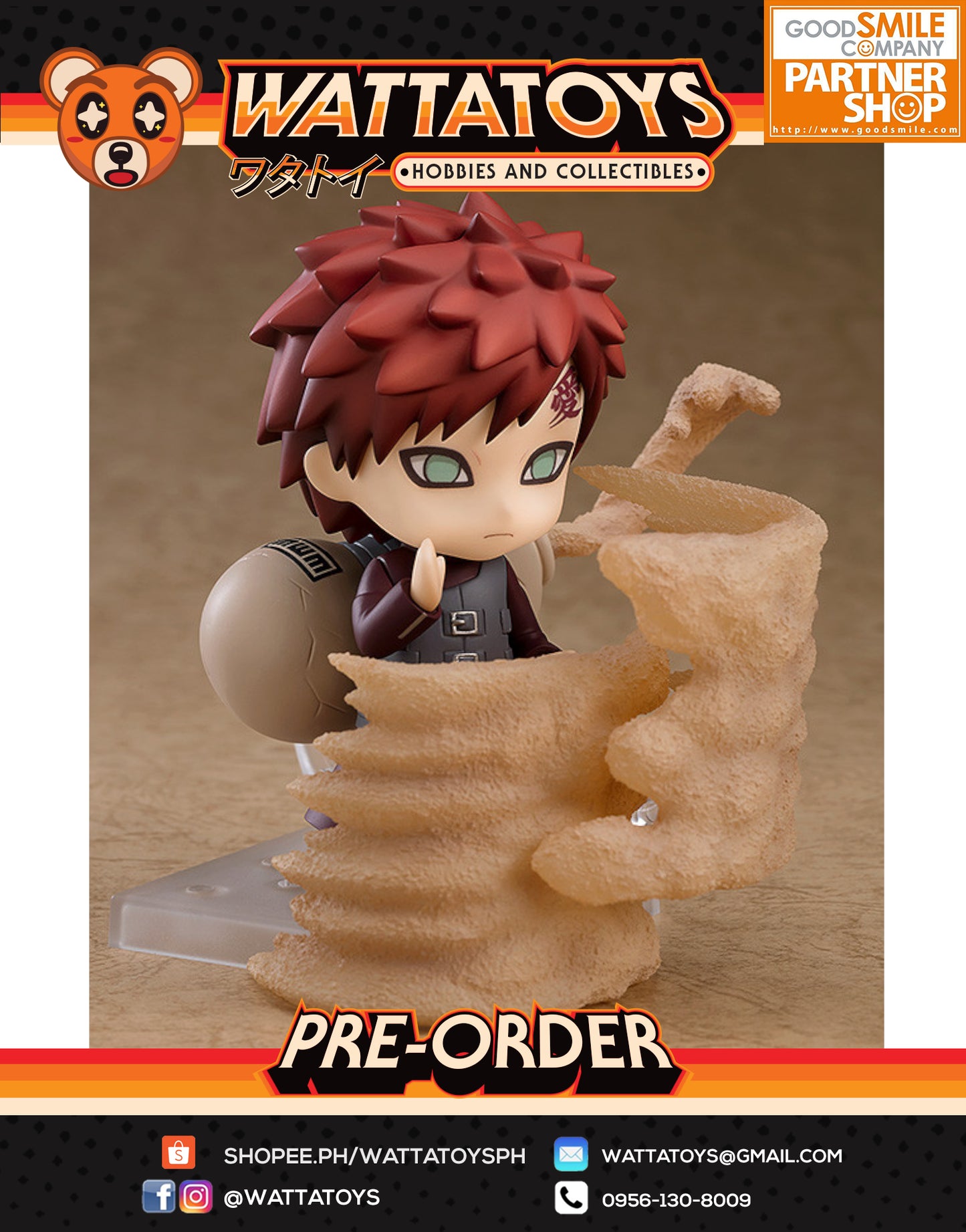 [LIMITED] PRE ORDER Nendoroid #956 Naruto Shippuden - Gaara (re-run)