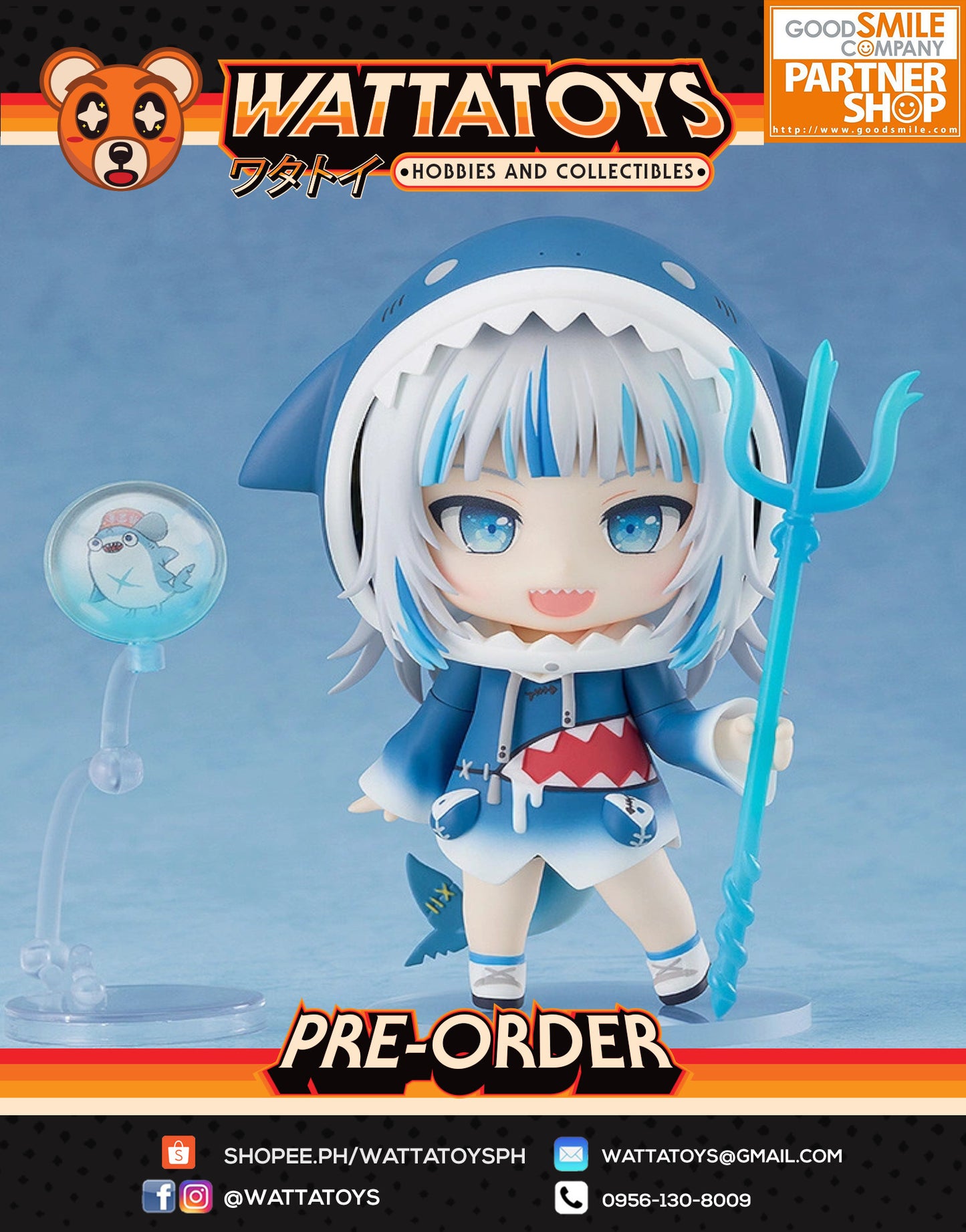 PRE ORDER Nendoroid #1688 Hololive Production - Gawr Gura