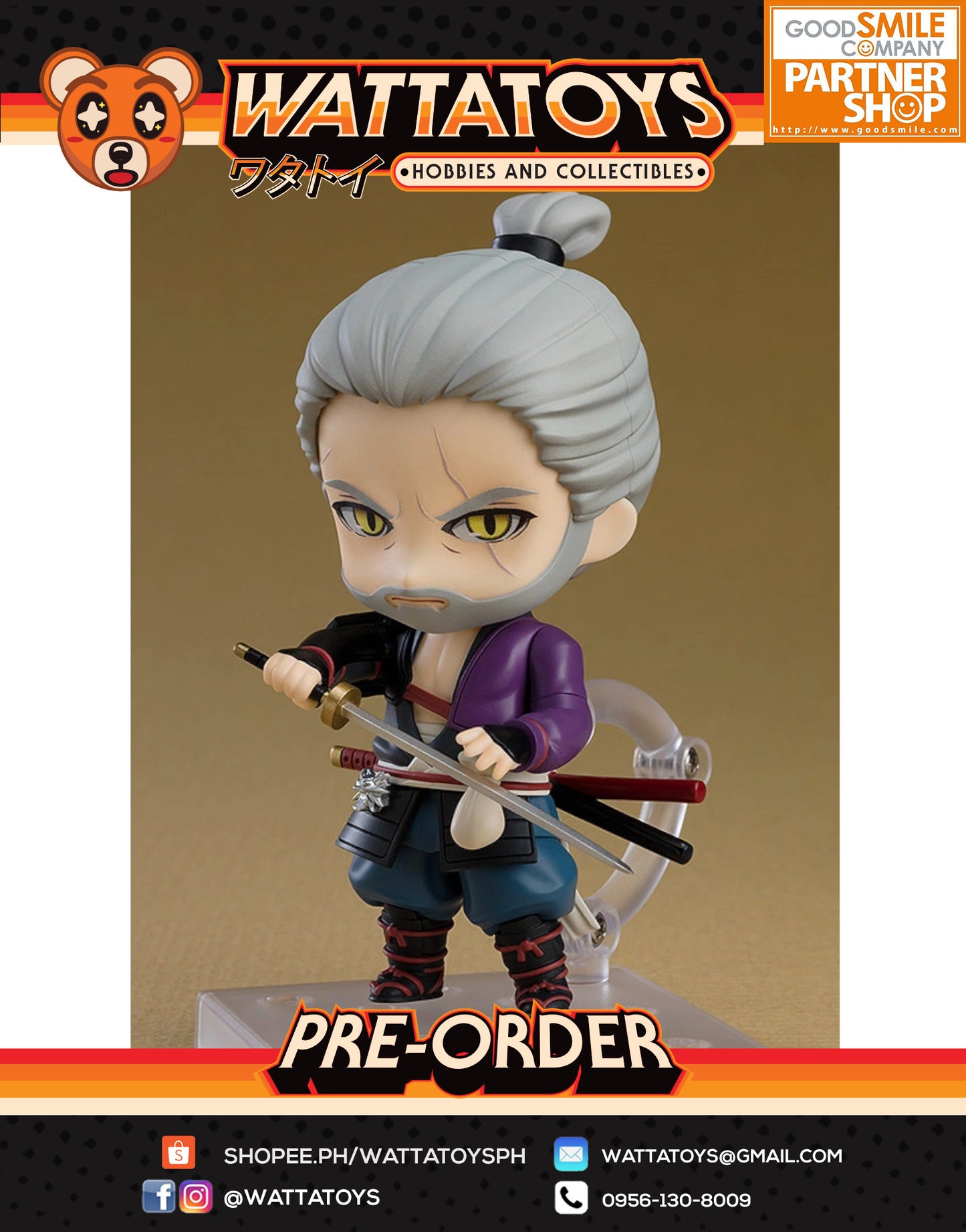 PRE ORDER Nendoroid #1796 The Witcher: Ronin - Geralt Ronin Ver.