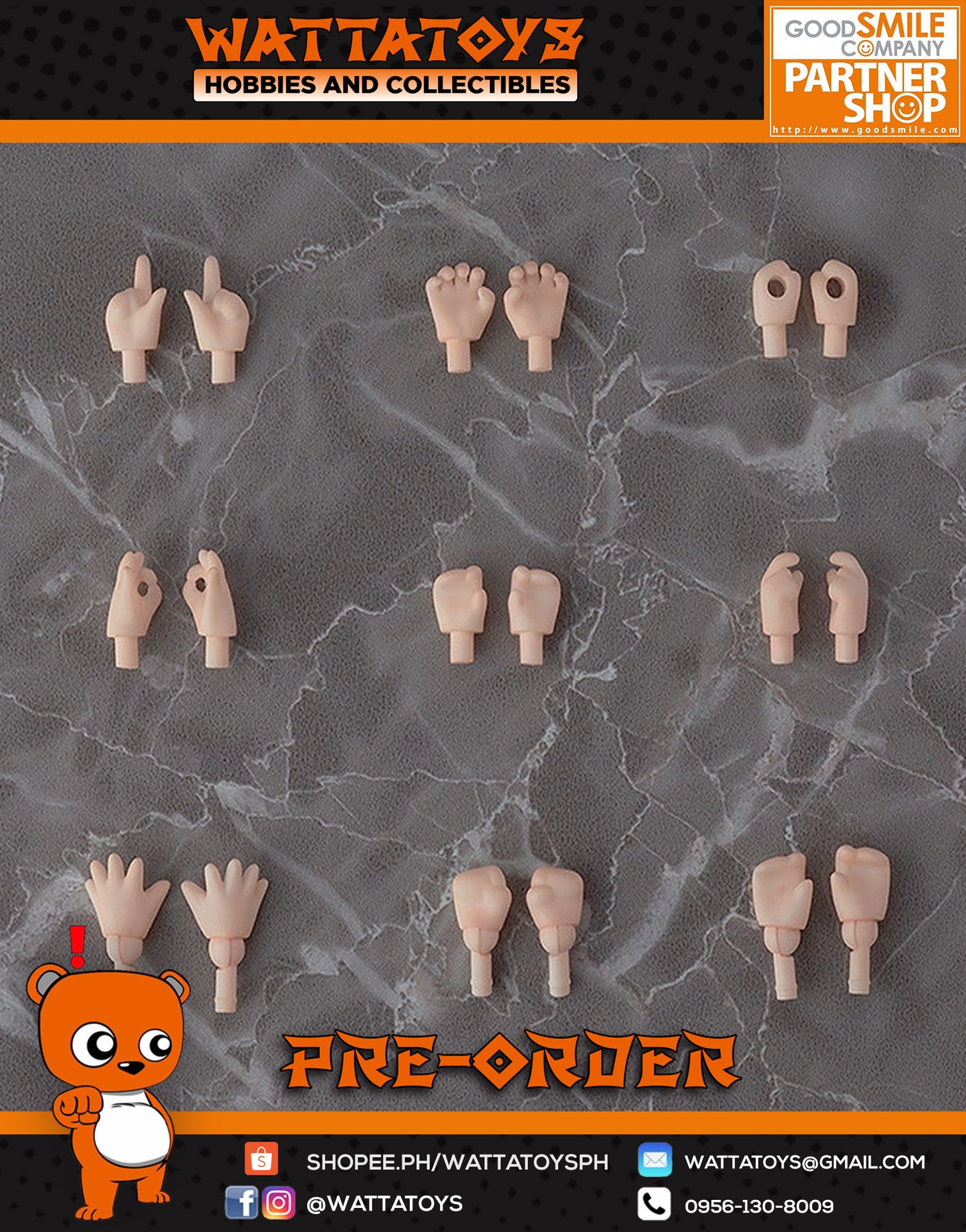 PRE ORDER Nendoroid Doll Hand Parts Set (Almond Milk) (re-run)