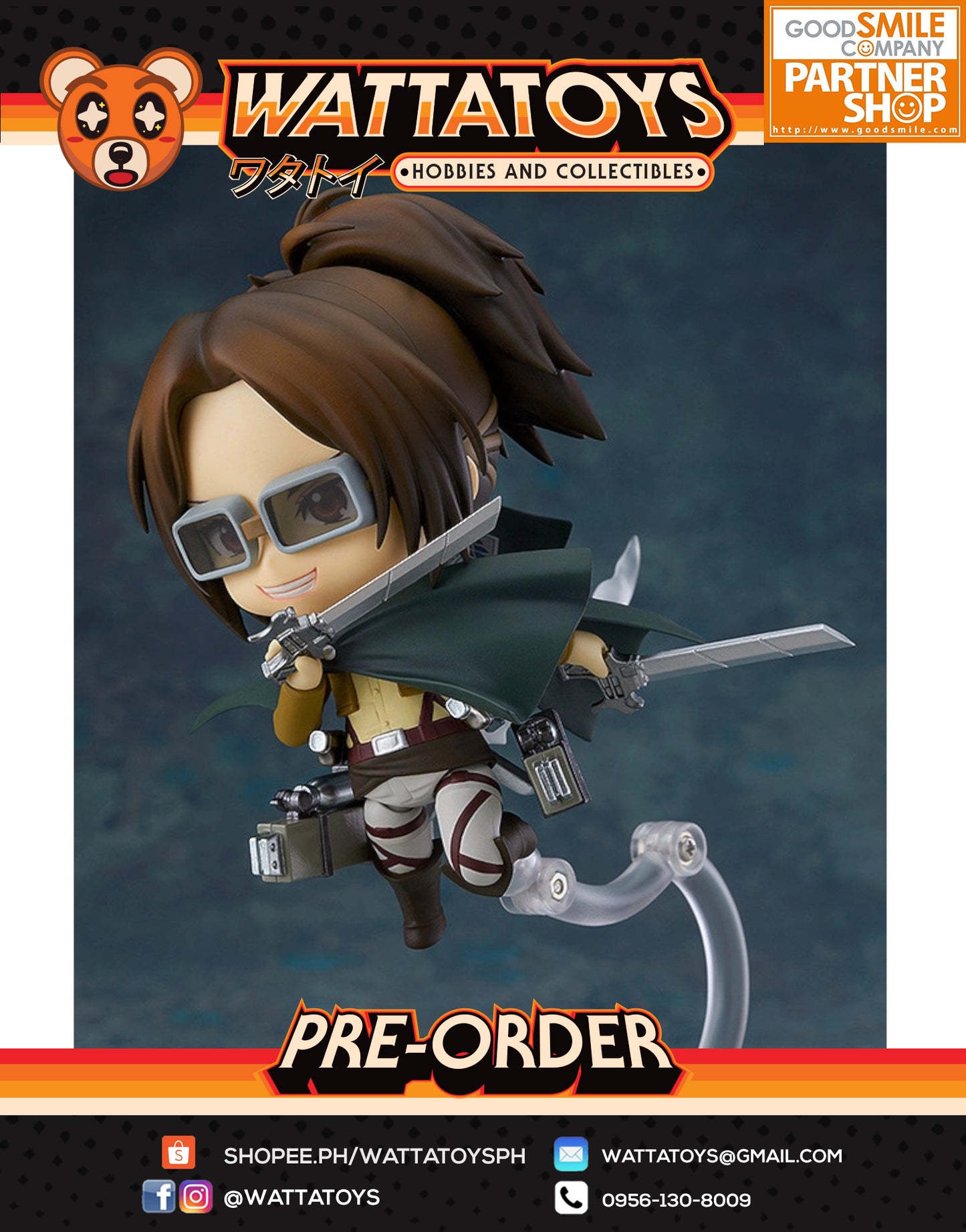 PRE ORDER Nendoroid #1123 Attack on Titan - Hange Zoë (re-run)