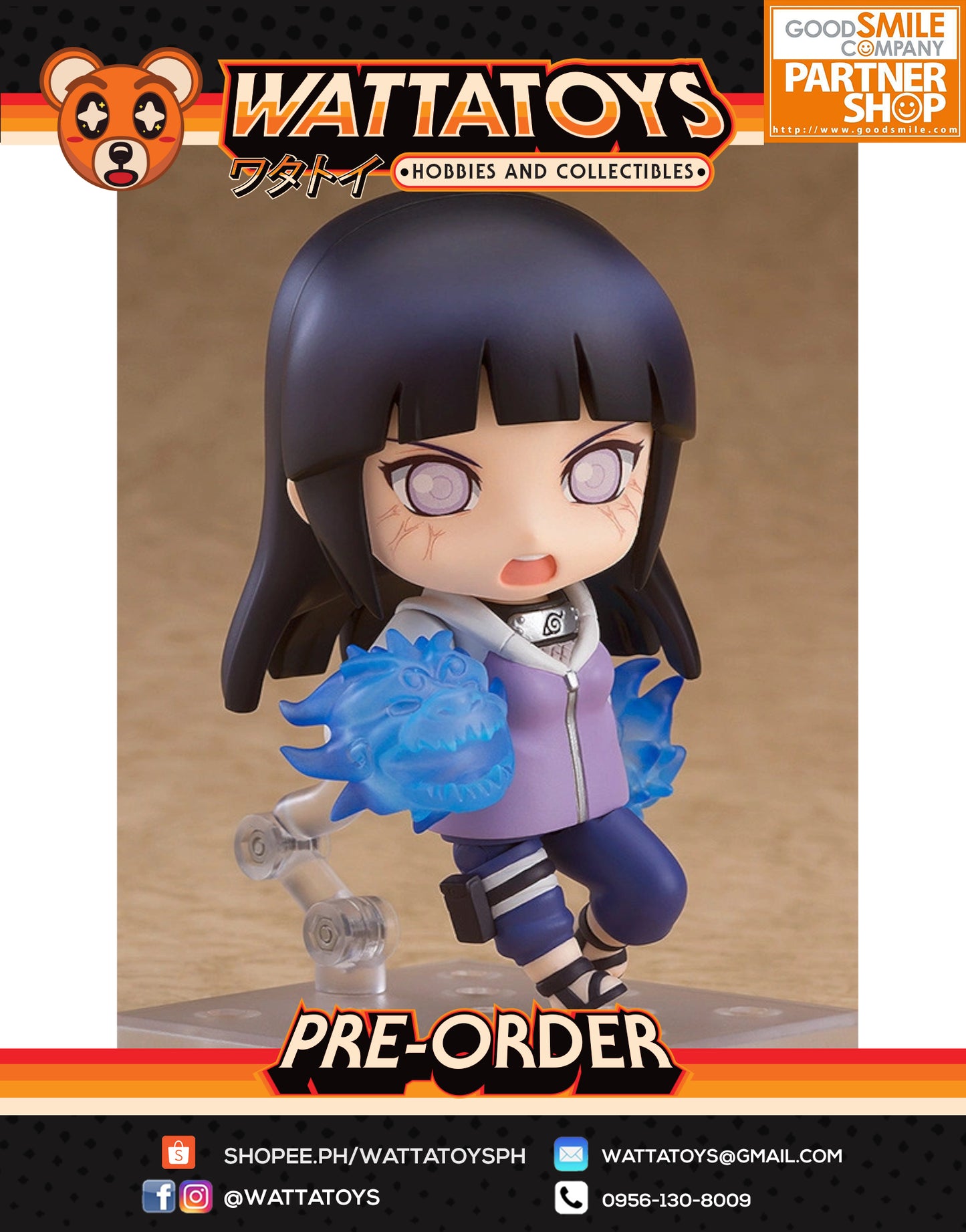 PRE ORDER Nendoroid #879 Naruto Shippuden - Hinata Hyuga (re-run)