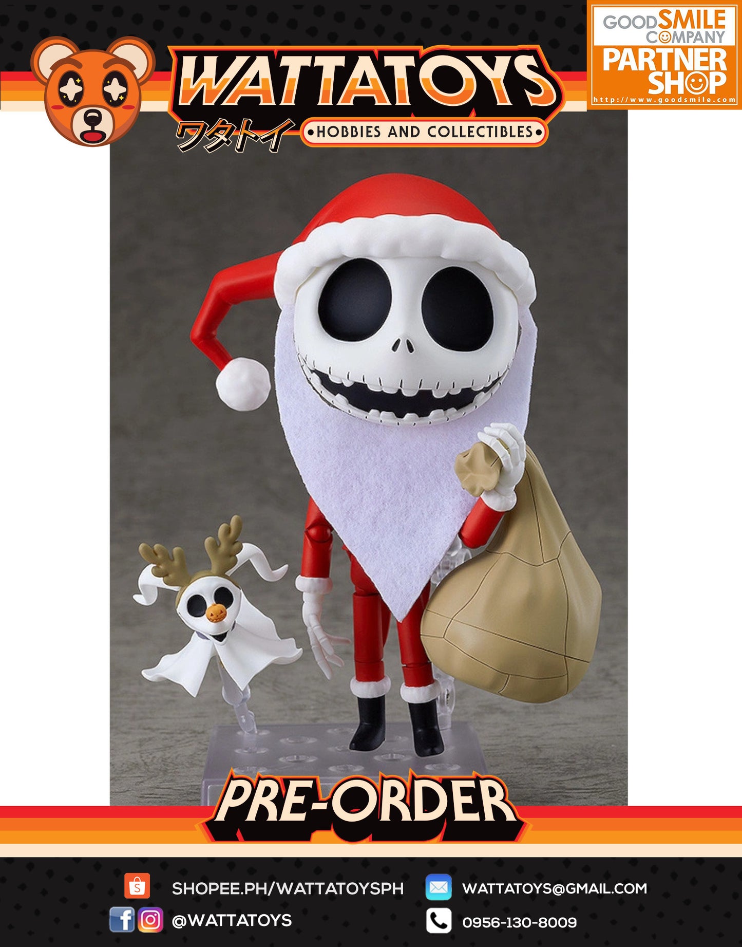 PRE ORDER Nendoroid #1517 The Nightmare Before Christmas - Jack Skellington: Sandy Claws Ver.