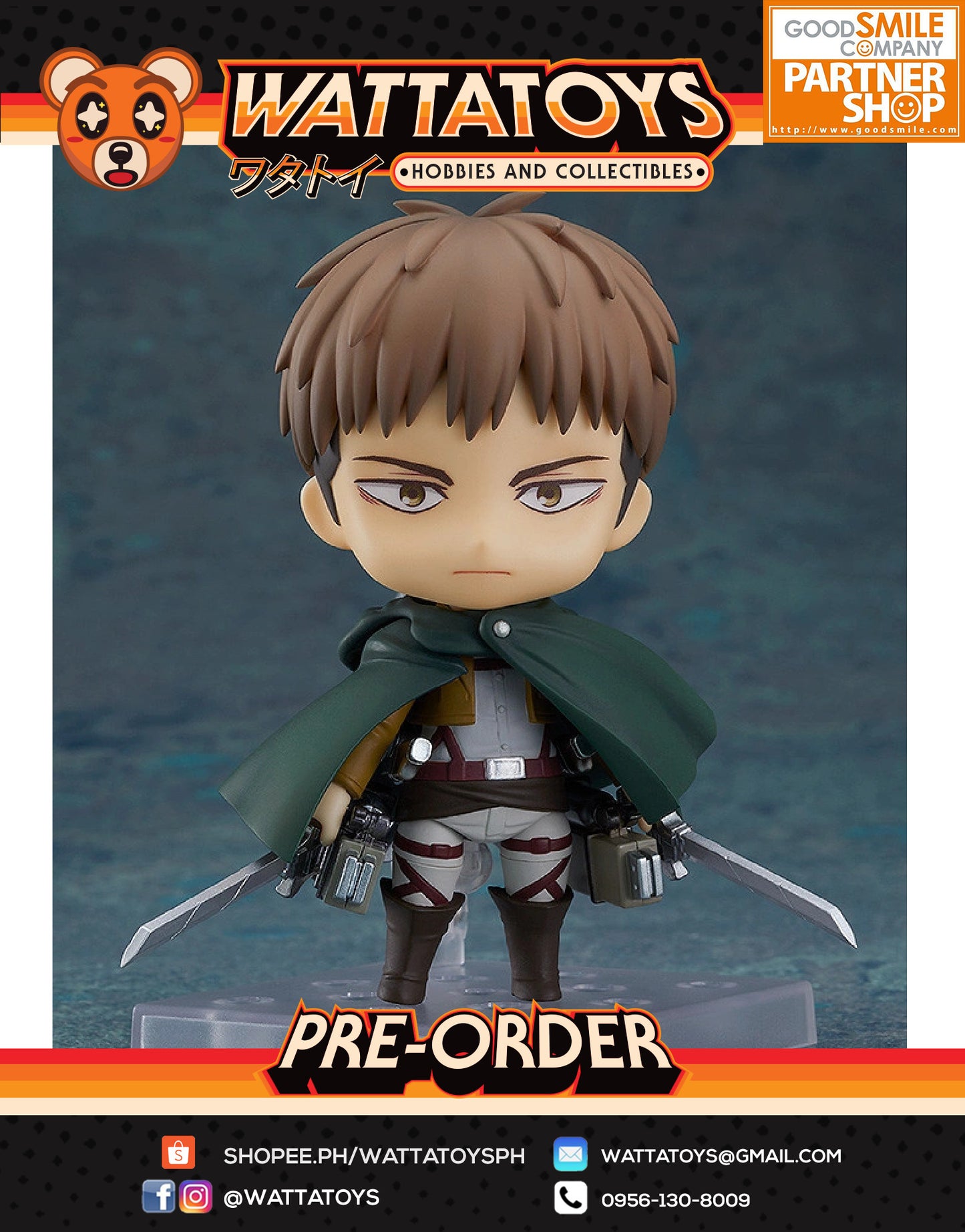 PRE ORDER Nendoroid 1383 Attack on Titan - Jean Kirstein