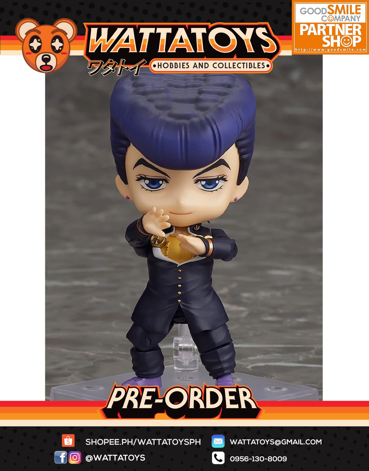 PRE ORDER Nendoroid 1276 JoJo's Bizarre Adventure: Diamond is Unbreakable - Josuke Higashikata (re-run)