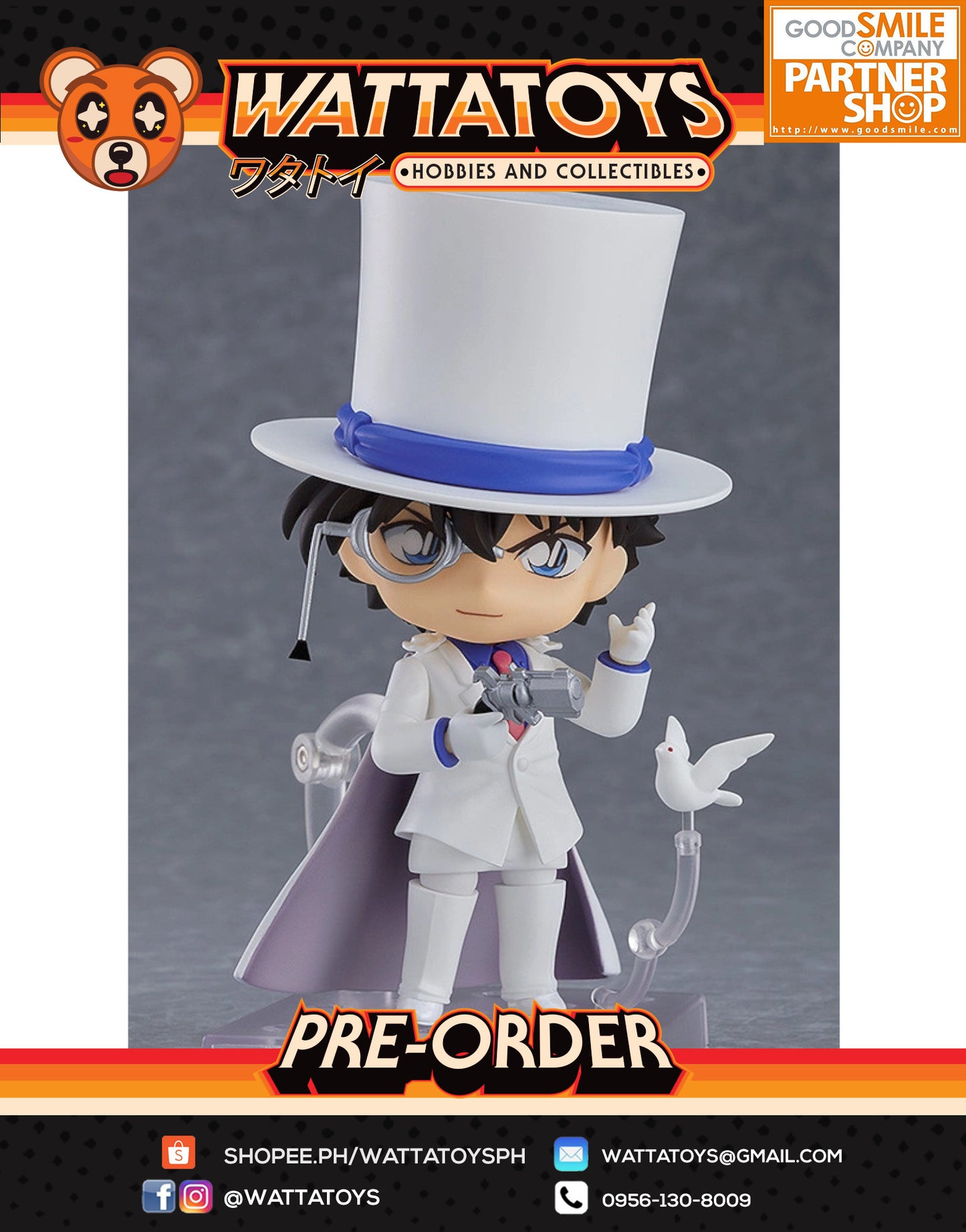 PRE ORDER Nendoroid #1412 Detective Conan - Kid the Phantom Thief (re-run)