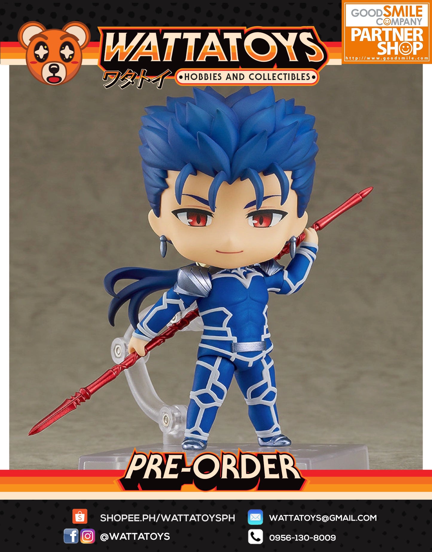 PRE ORDER Nendoroid #1366 Fate/Grand Order - Lancer/Cu Chulainn