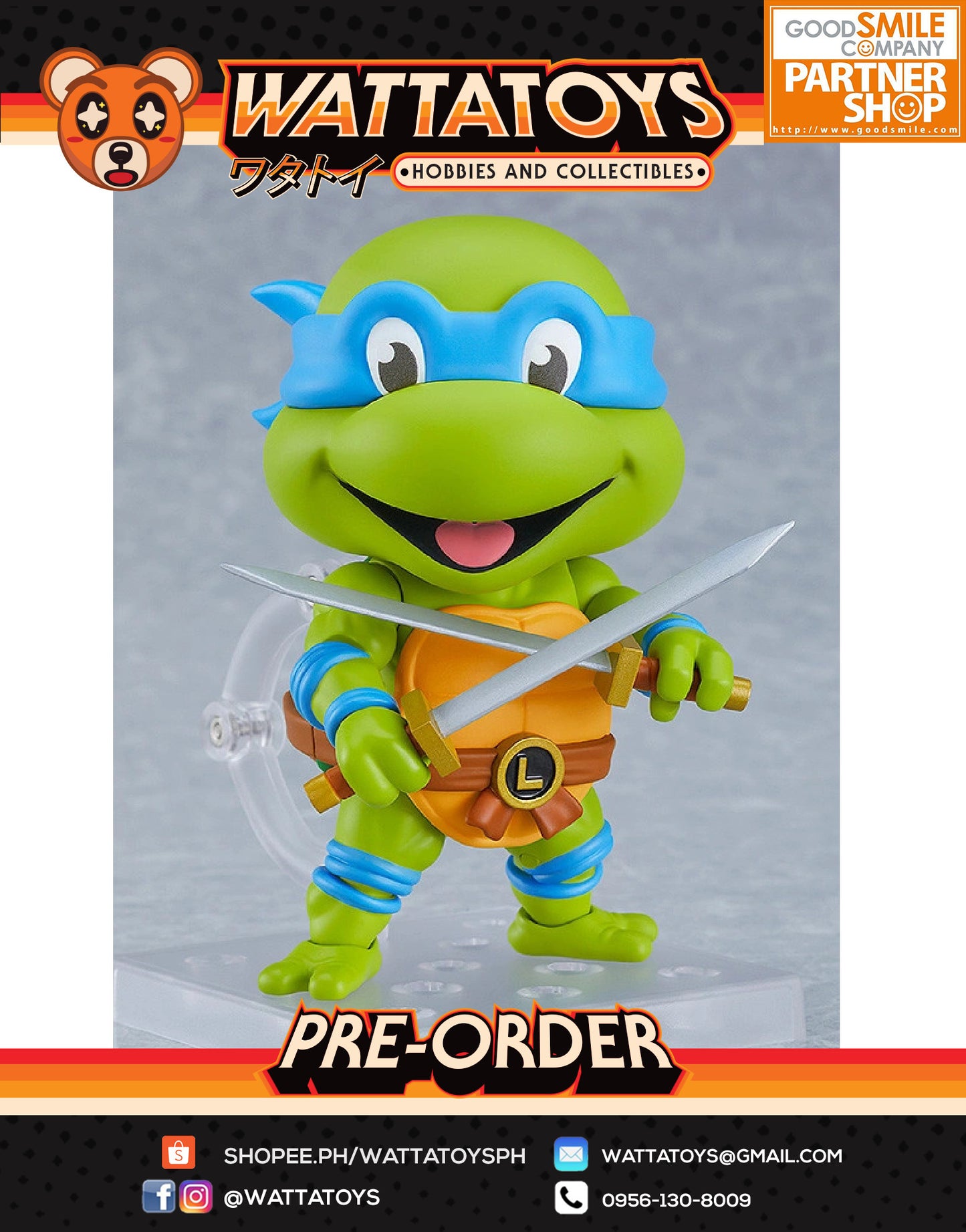 PRE ORDER Nendoroid 1987 Teenage Mutant Ninja Turtles - Leonardo