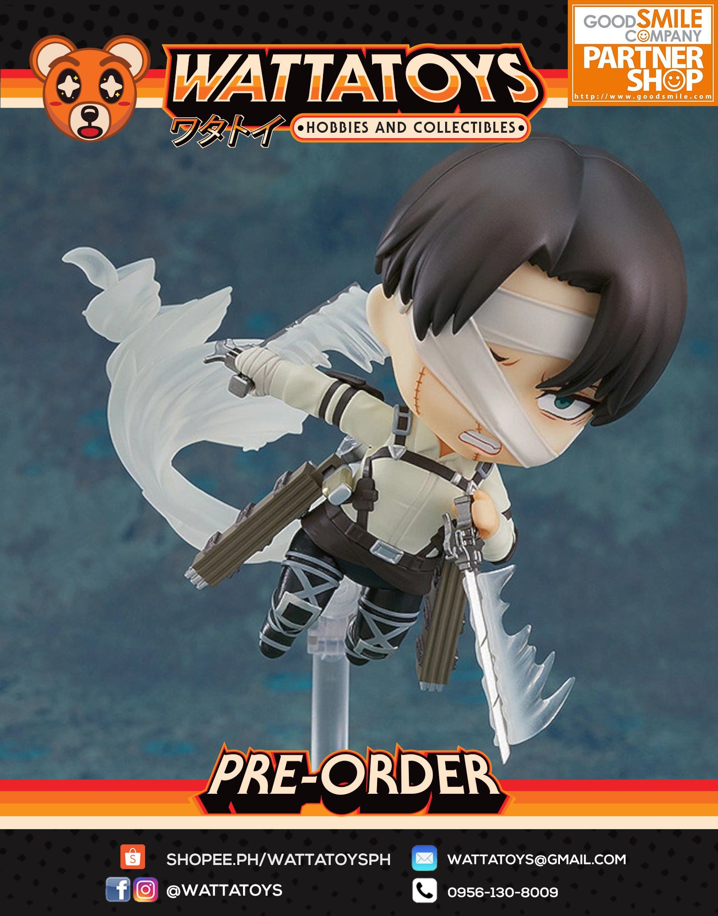 PRE ORDER Nendoroid 2002 Attack on Titan - Levi Ackerman: The Final Season Ver.