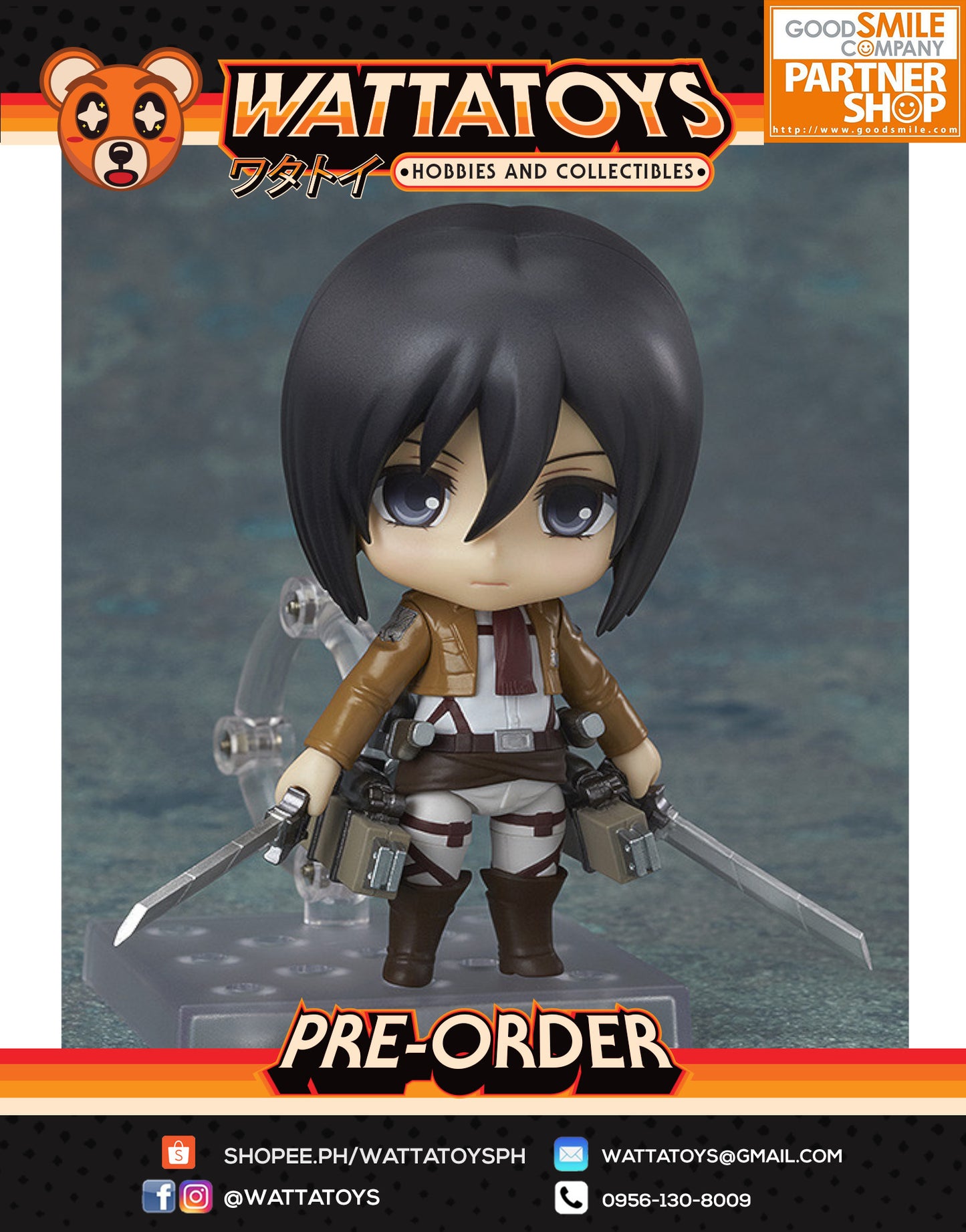 [LIMITED] PRE ORDER Nendoroid #365 Attack on Titan - Mikasa Ackerman (re-run)