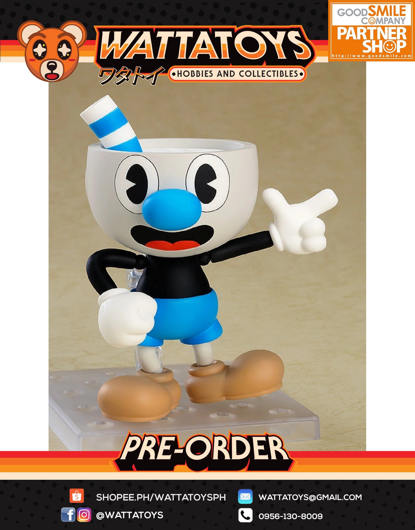 PRE ORDER Nendoroid 2025 Cuphead - Mugman